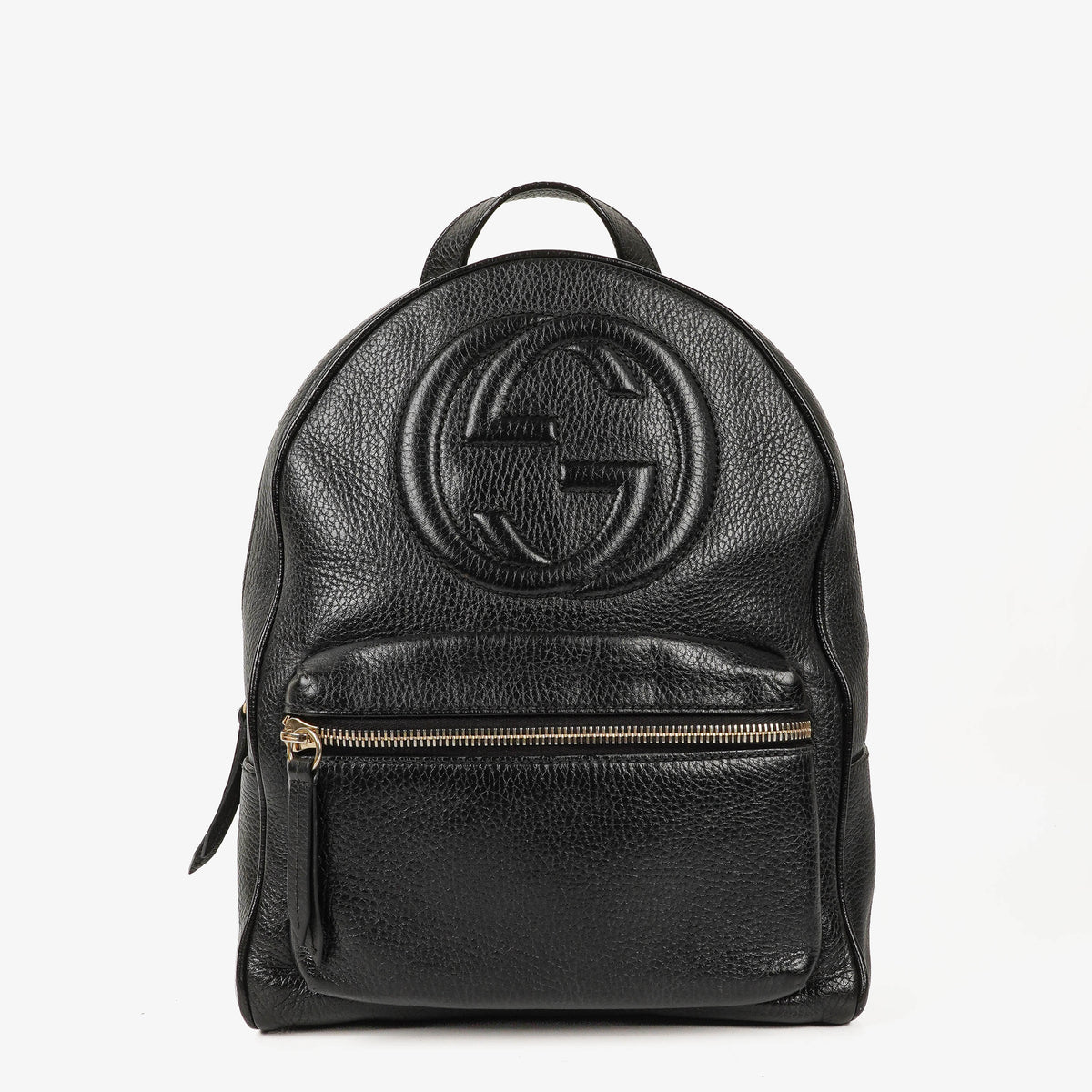 Gucci Soho Chain Black Pebbled Calfskin Backpack