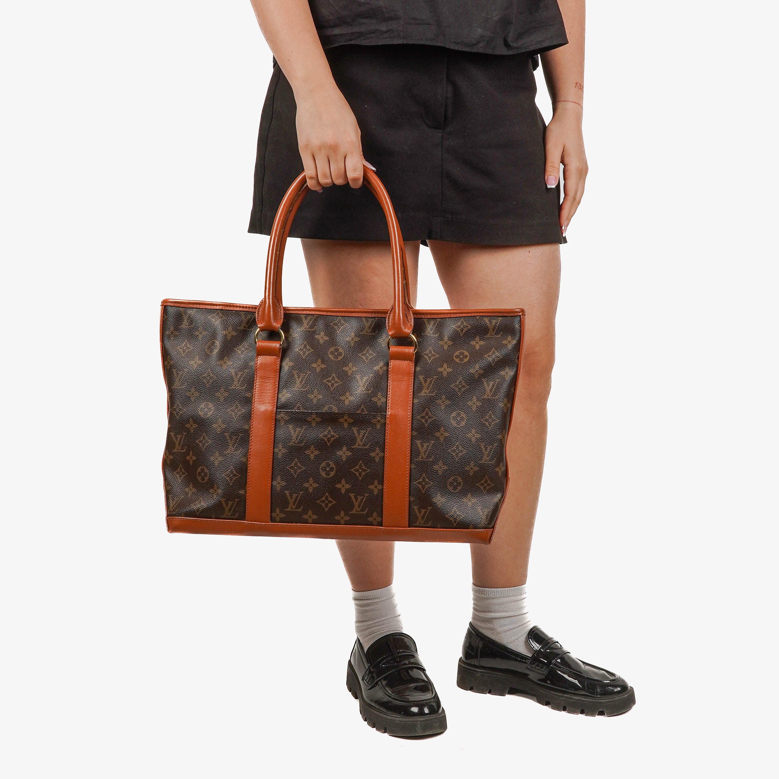 Louis Vuitton Sac Weekend Monogram Canvas Tote Bag