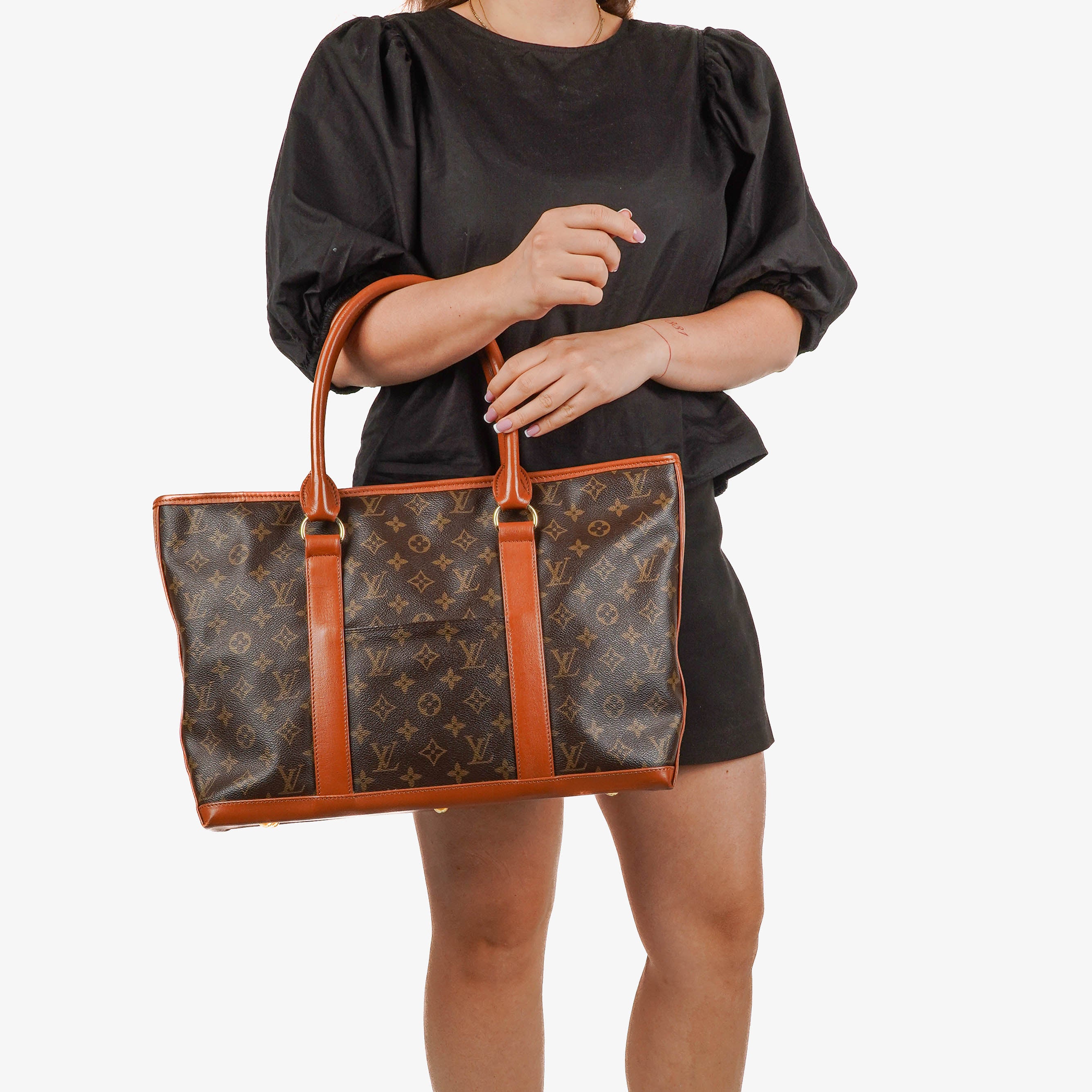 Louis Vuitton Sac Weekend Monogram Canvas Tote Bag