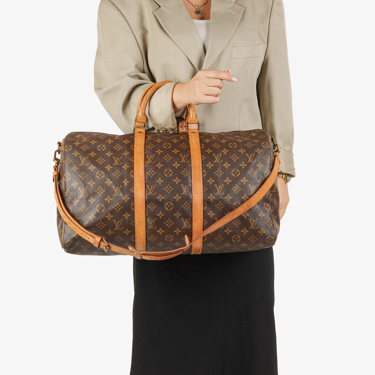 Louis Vuitton Keepall 50 Monogram Canvas Travel Bag