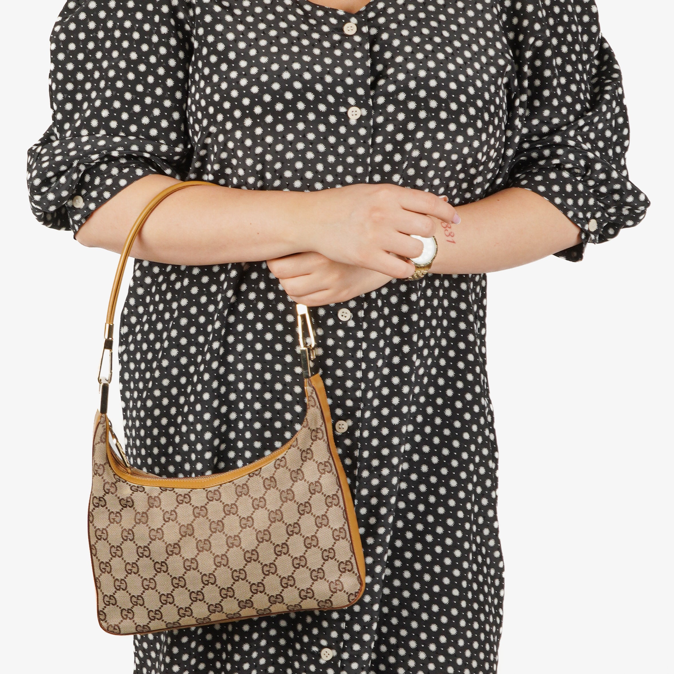 Gucci GG Canvas Hobo Bag