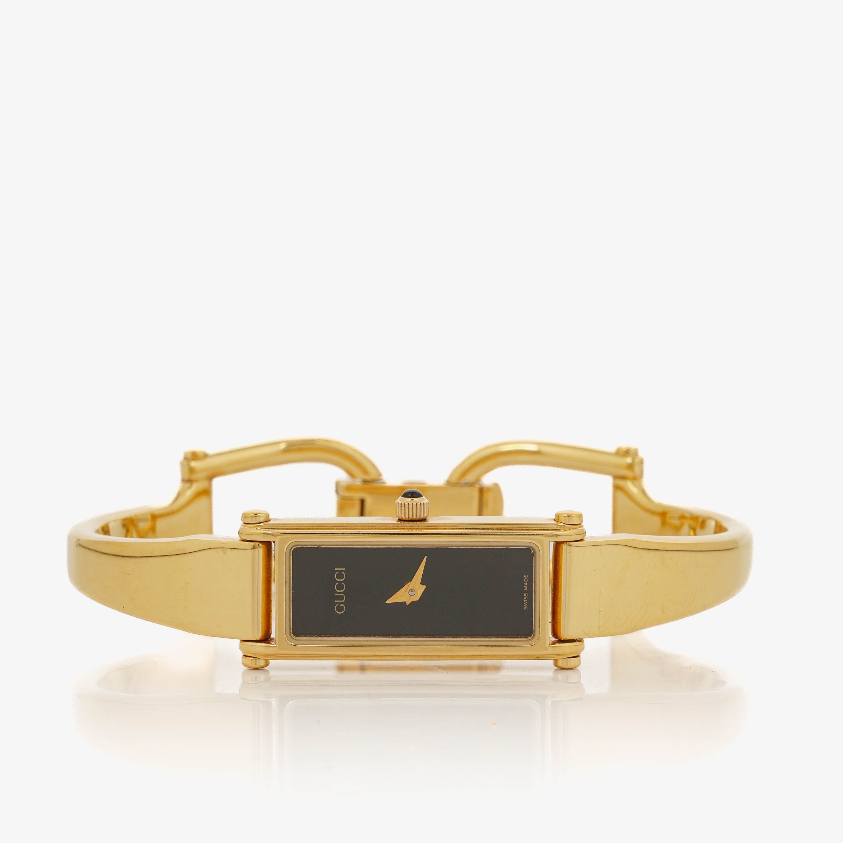 Gucci 1500L Rectangular Stainless Steel Watch