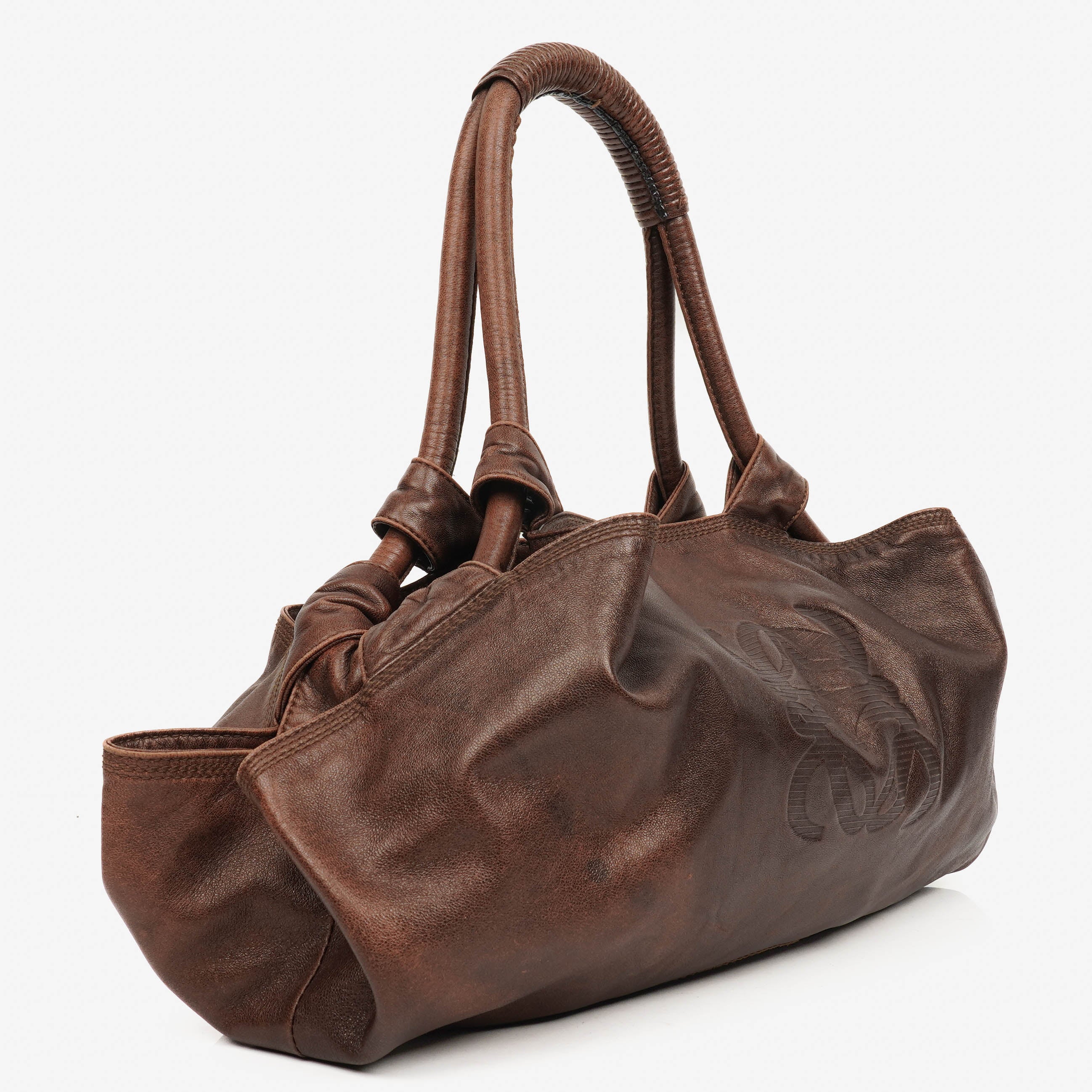 Loewe Brown Aire Nappa Anagram Shoulder Bag