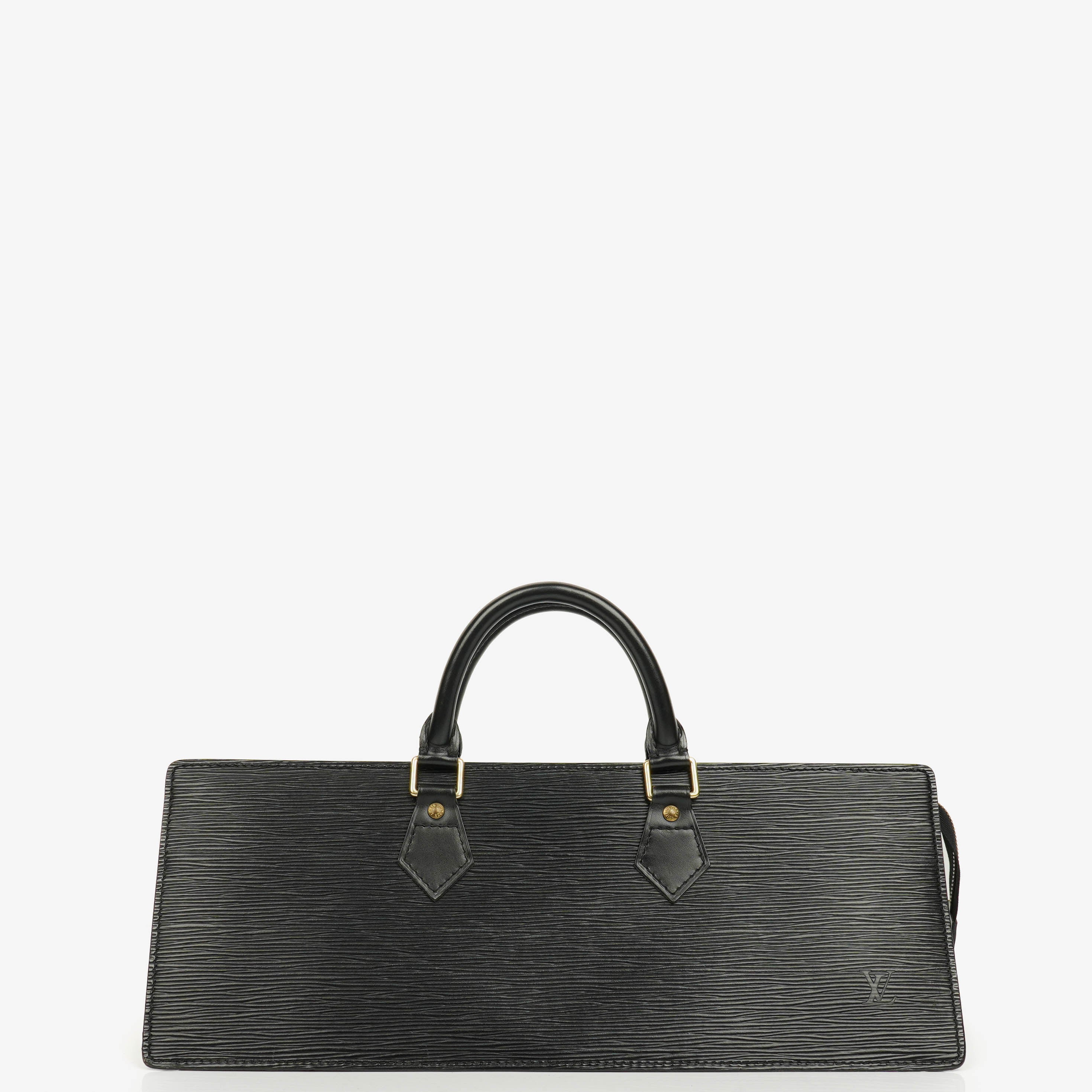 Sac Louis Vuitton Sac Triangle en cuir EPI noir