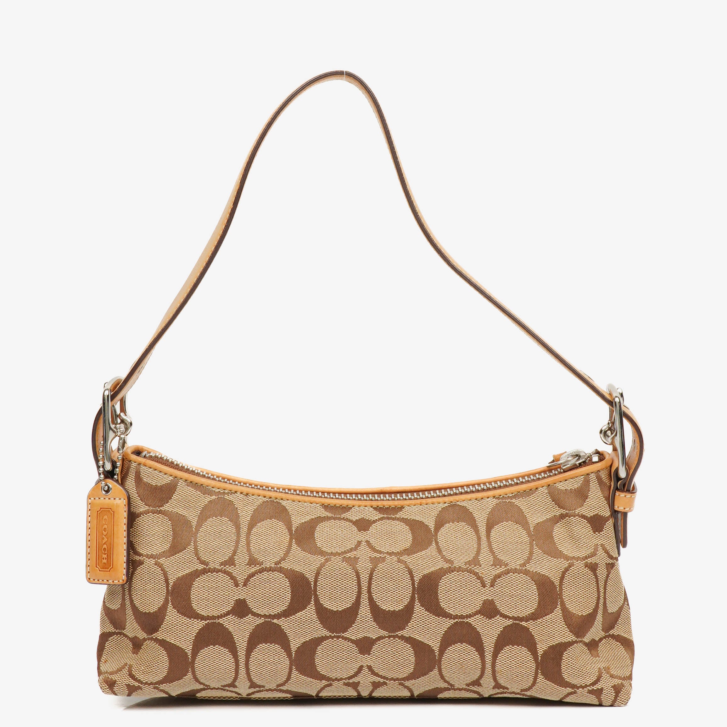 Coach Beige Baguette Sholuder Bag