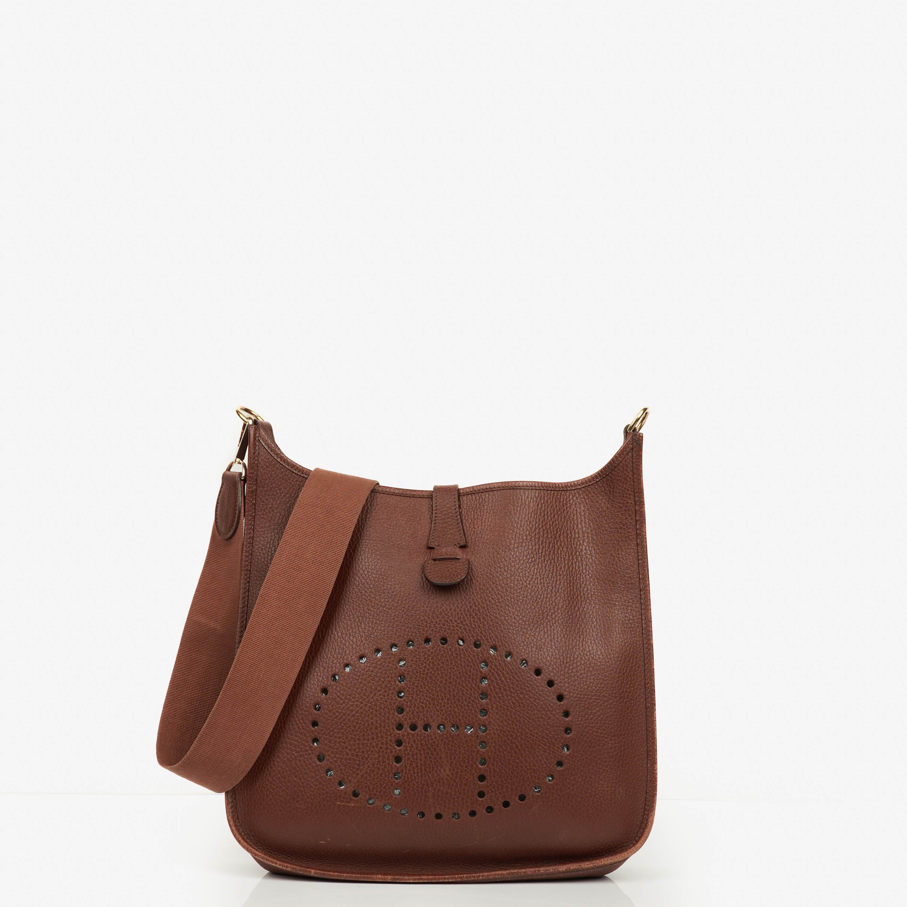 Hermes Evelyne I Clemence Leather Shoulder Bag