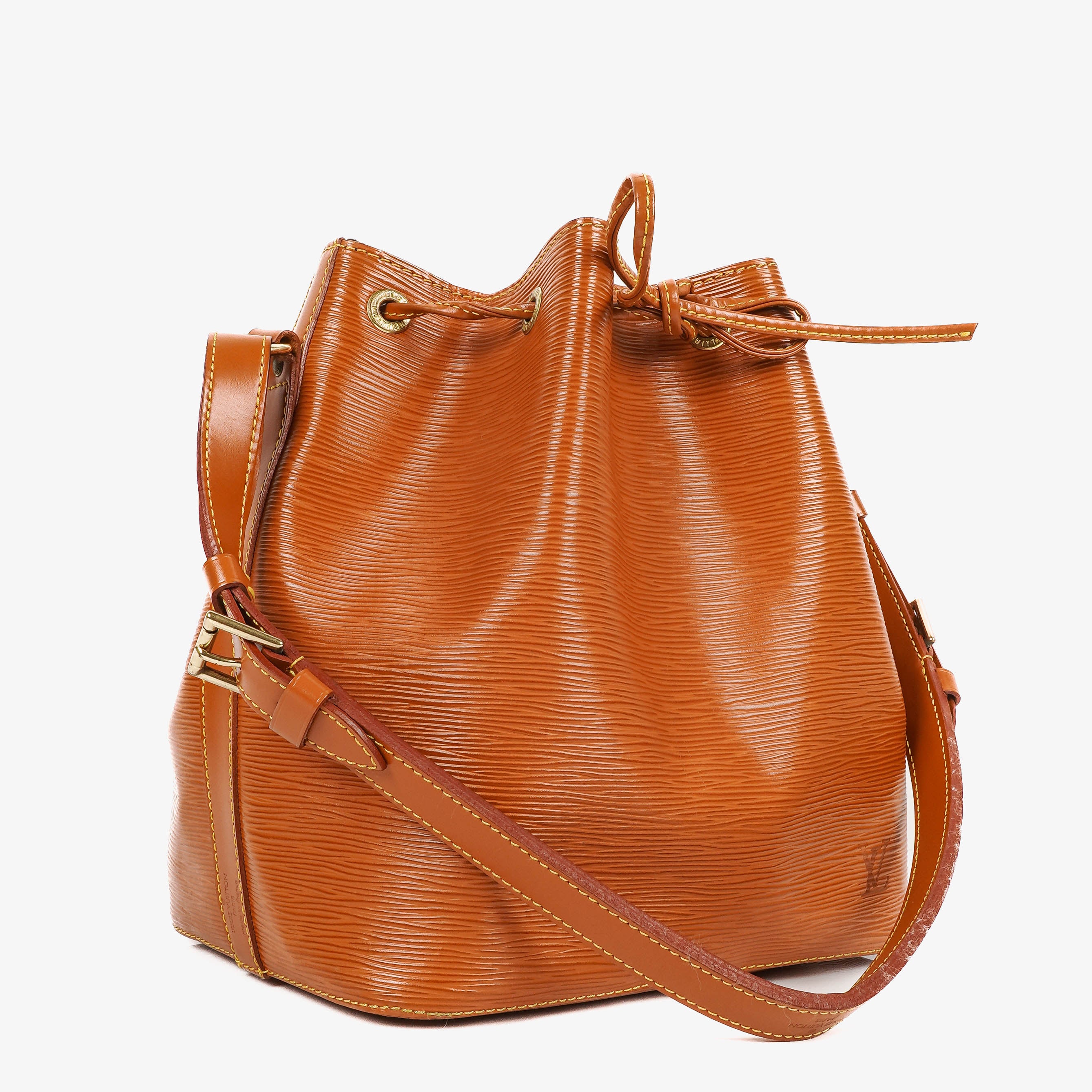 Louis Vuitton Petit Noe Cognac EPI Leather Shoulder Bag