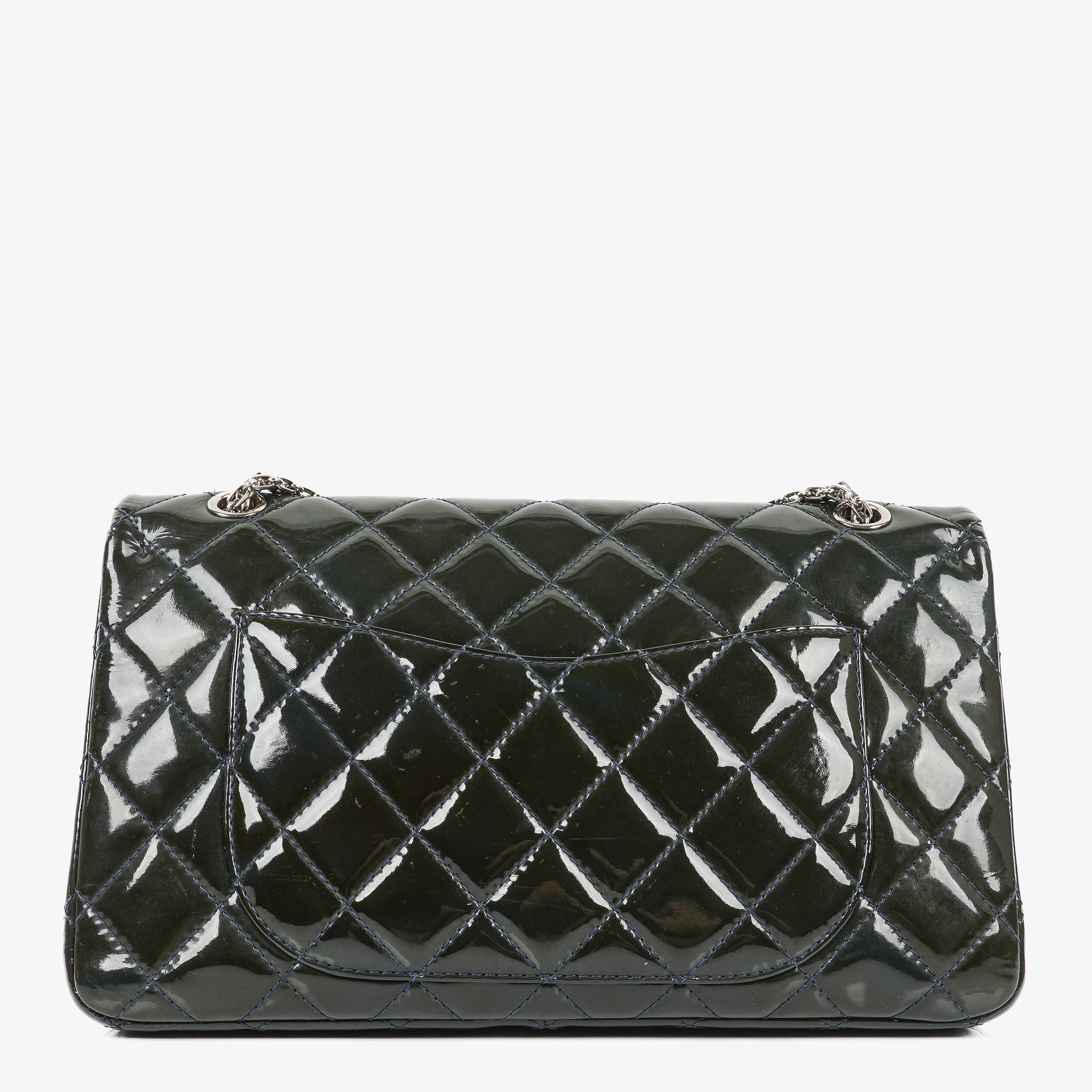 Chanel 2.55 Reissue Double Flap Patent Leather With Ruthenium Hardware