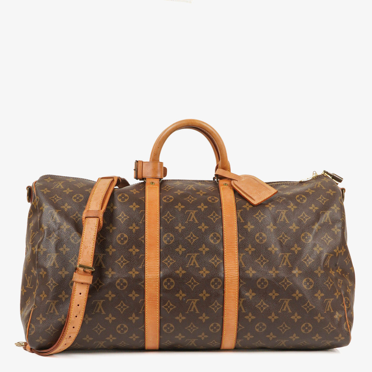 Louis Vuitton Keepall 55 Bandoulière Monogram Canvas Travel Bag