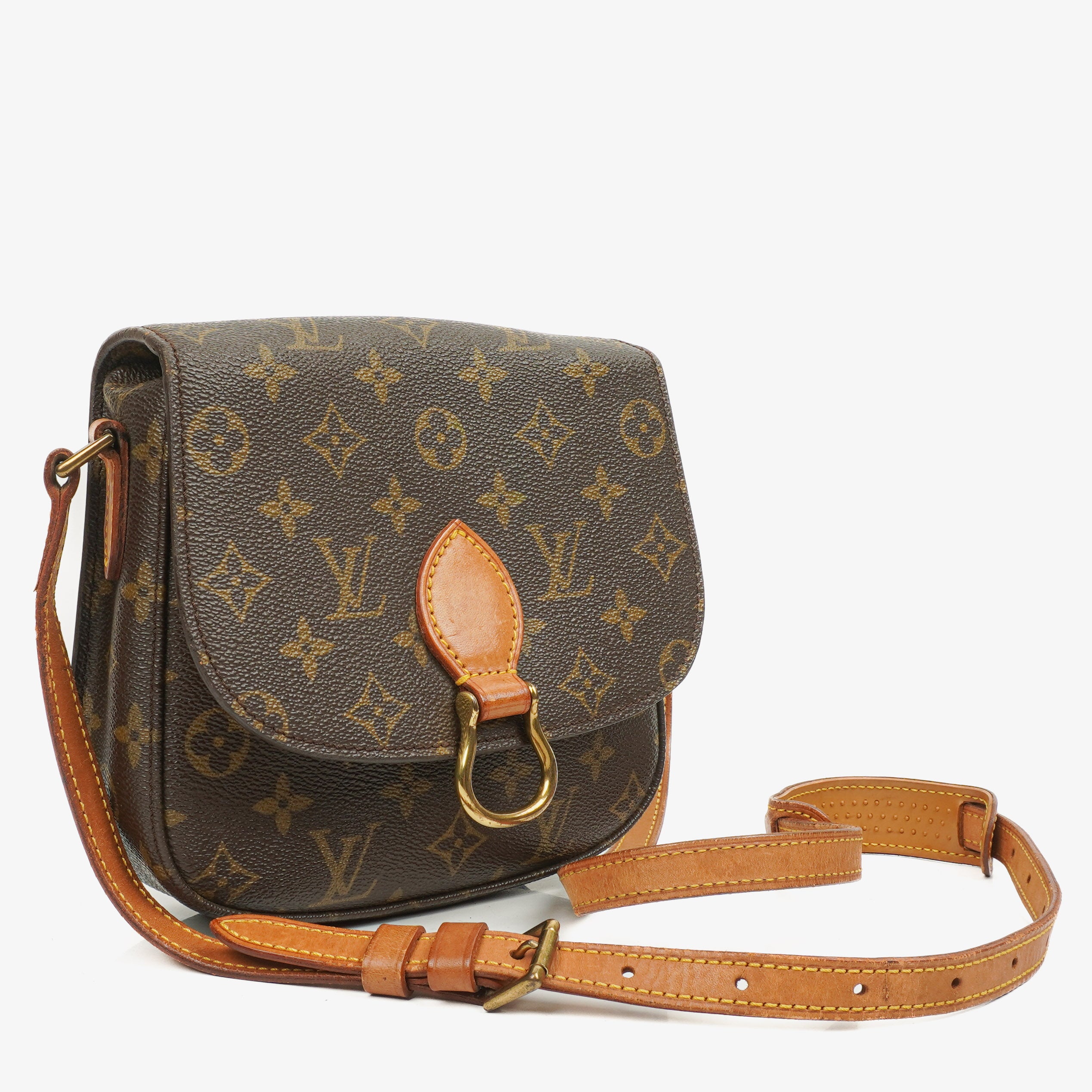 Louis Vuitton Saint Cloud Vintage MM Monogram Canvas Crossbody Bag