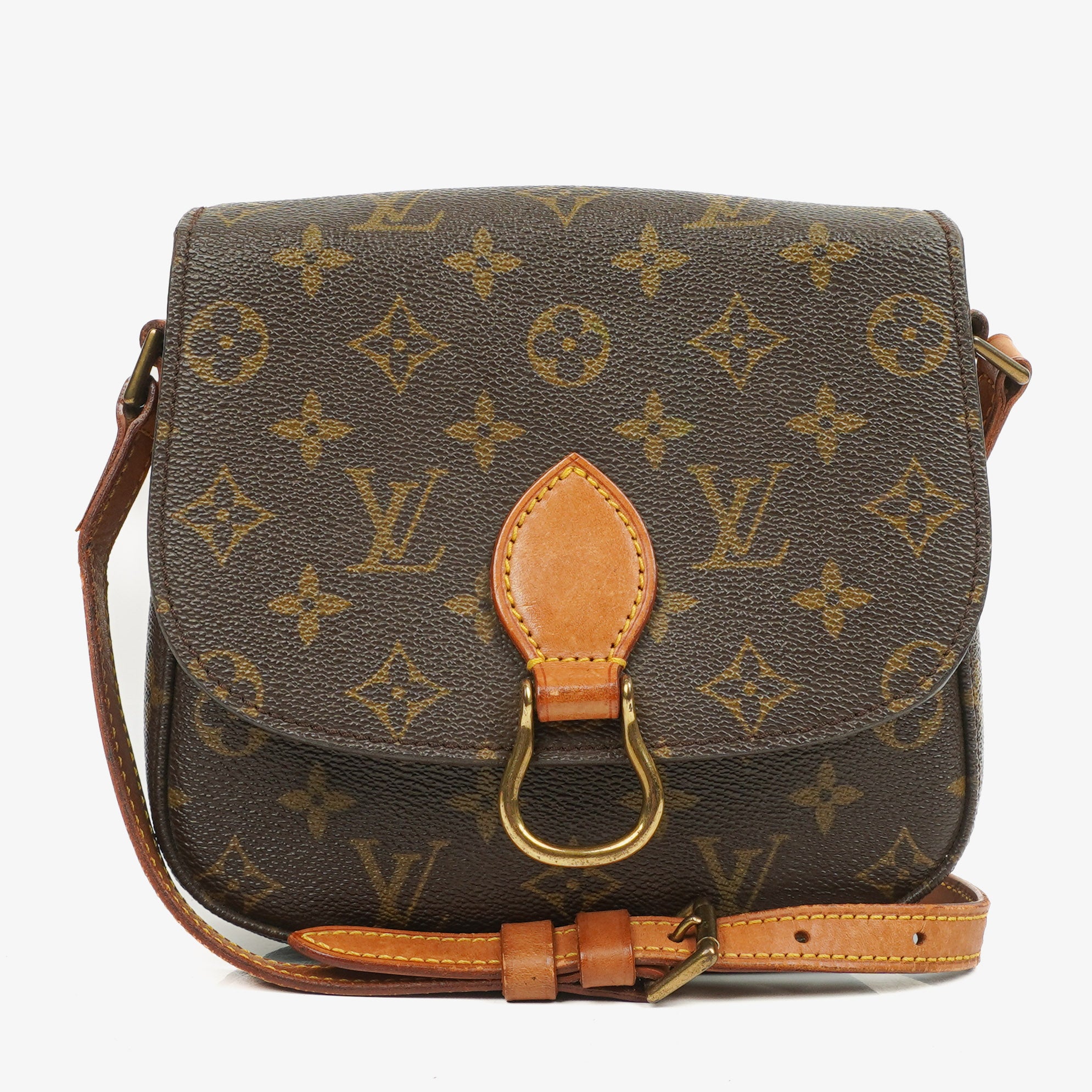 Louis Vuitton Saint Cloud Vintage MM Monogram Canvas Crossbody Bag
