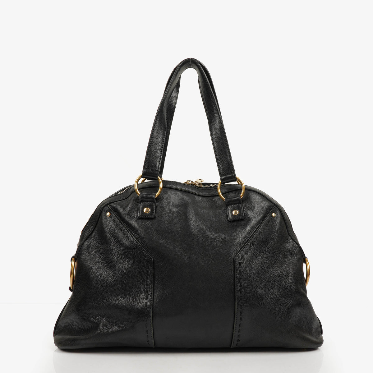 Yves Saint Laurent Black Leather Muse Bag