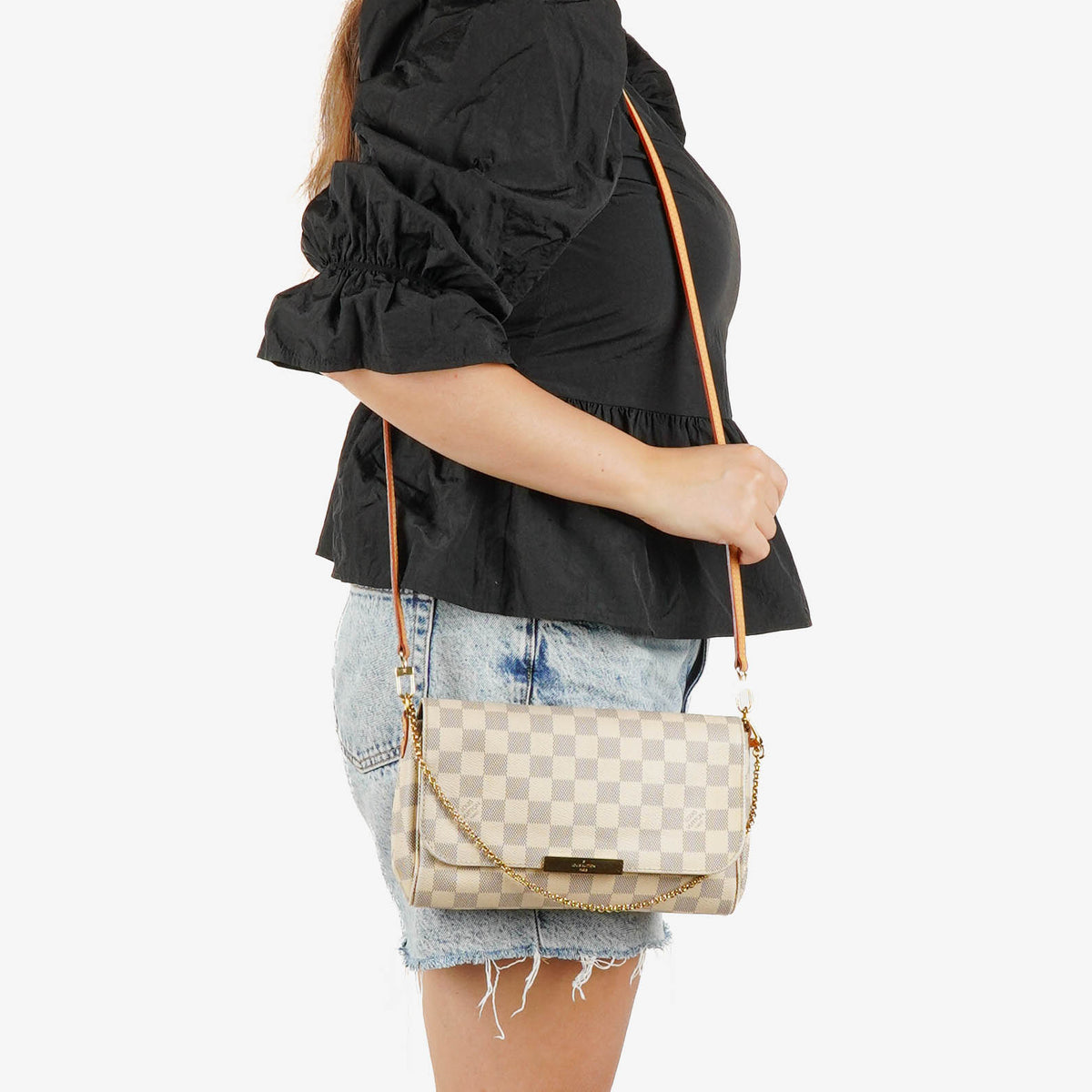 Louis Vuitton Damier Azur Canvas Favorite MM Bag