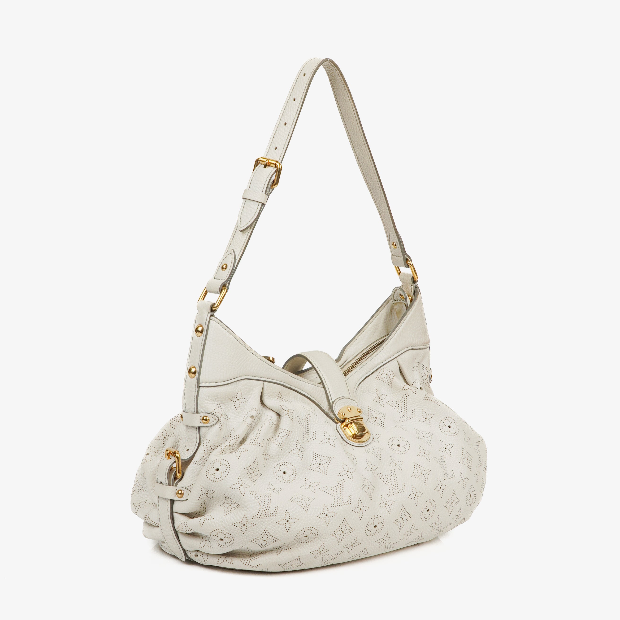 Louis Vuitton Mahina XS Leather White Monogram Shoulder Bag