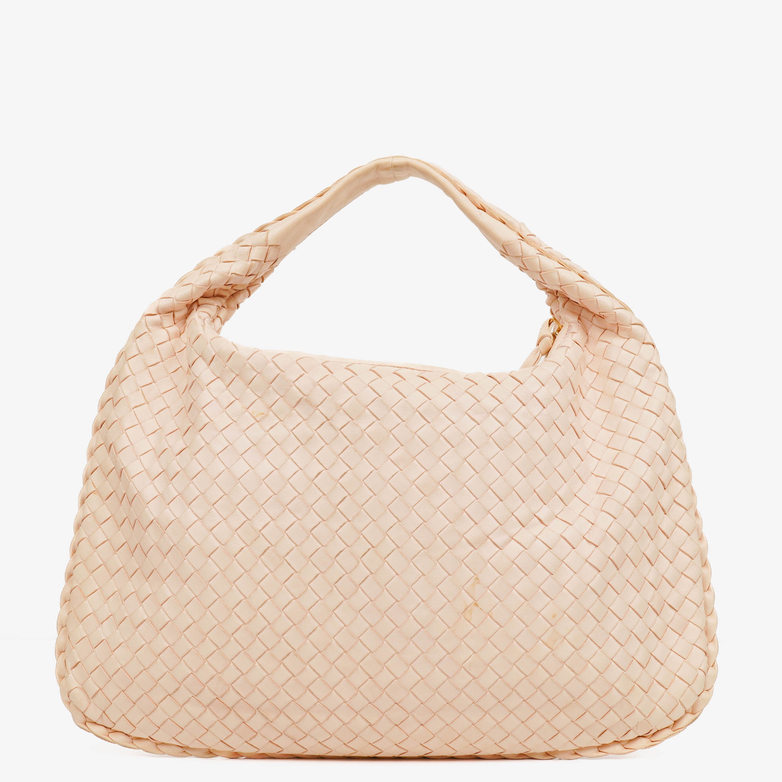 Bottega Veneta Nappa Intrecciato Neutral Medium Veneta Hobo Bag