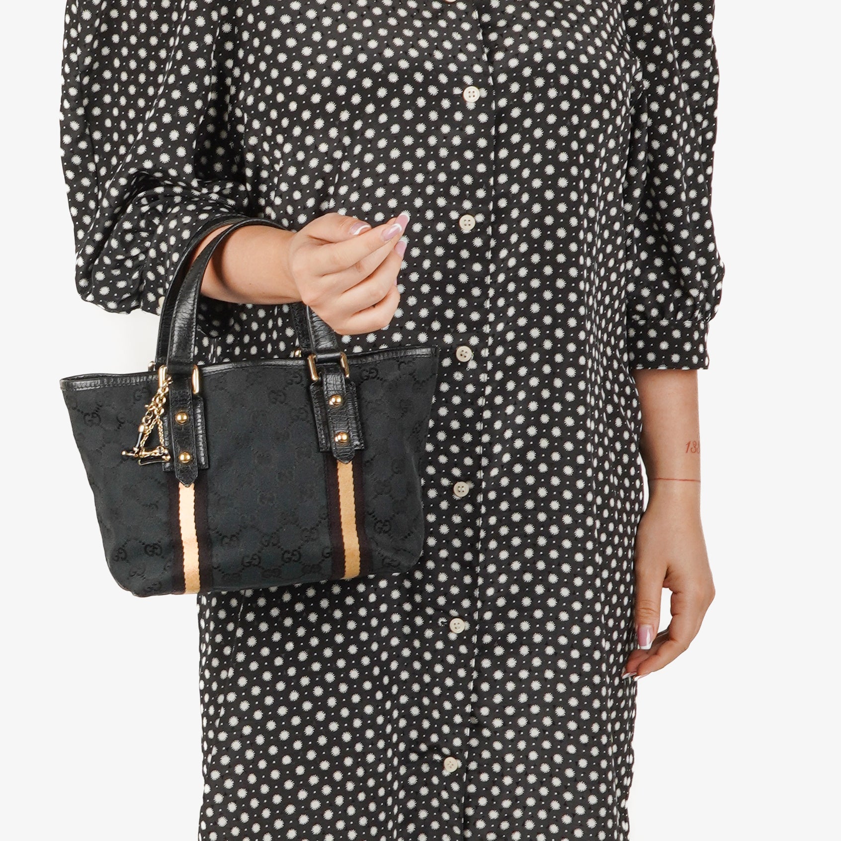 Gucci GG Canvas Jolicoeur Small Tote Bag