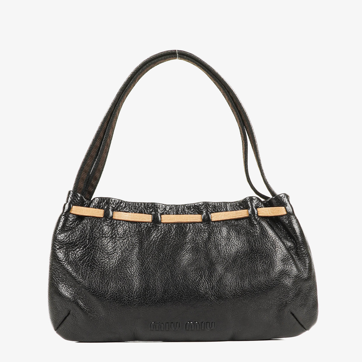Miu Miu Shine Black Handbag
