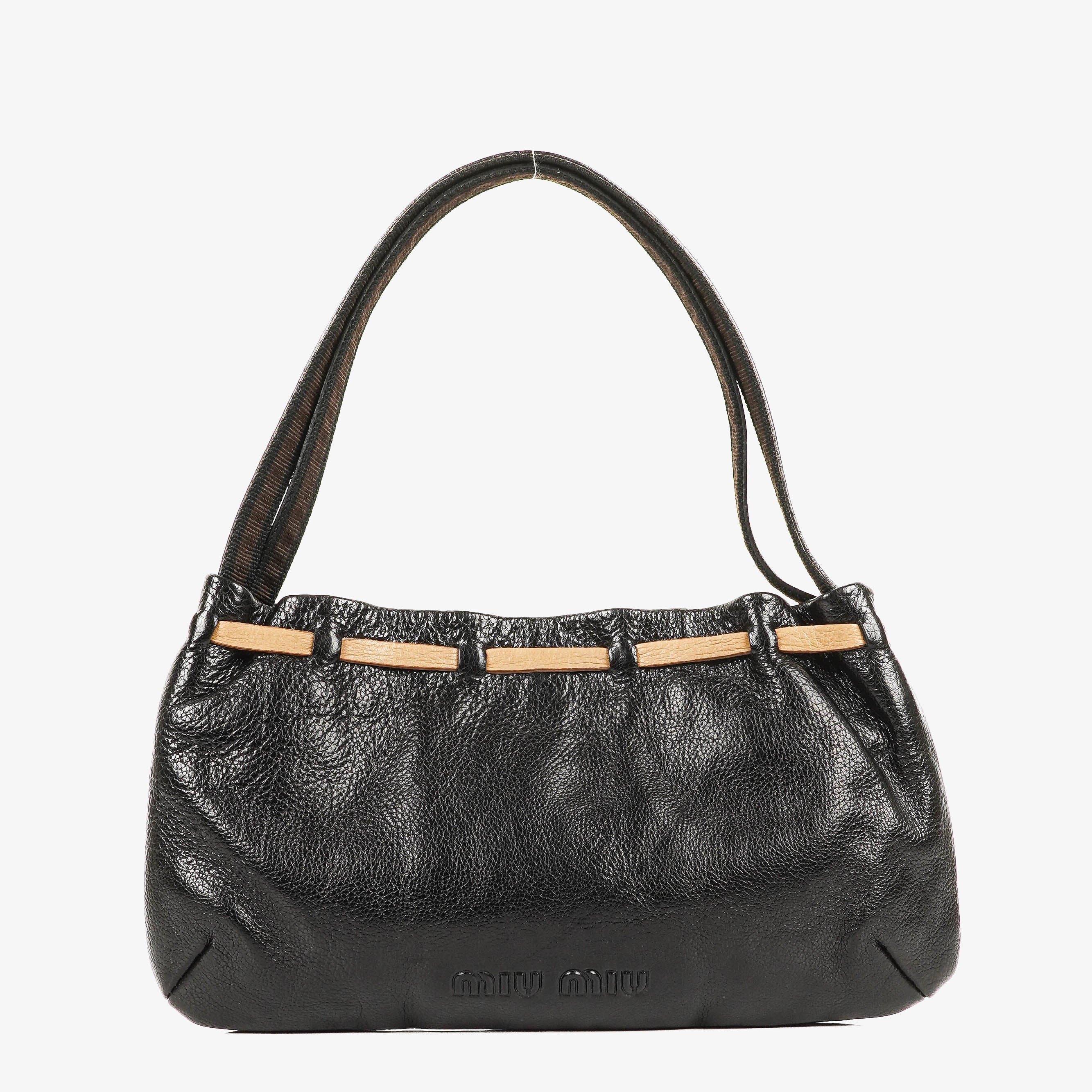 Miu Miu Shine Black Handbag