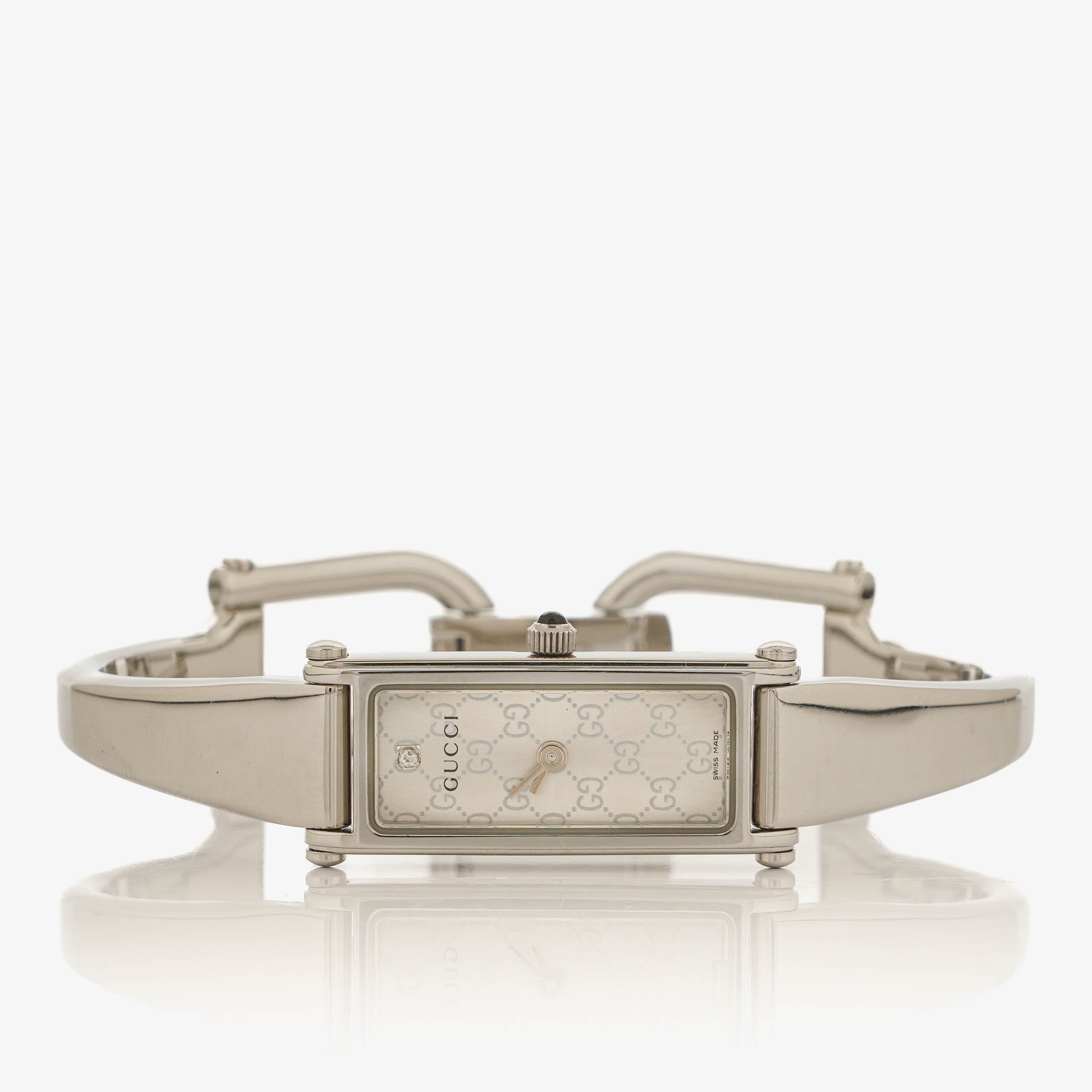 Gucci 1500L Rectangular Stainless Steel Watch