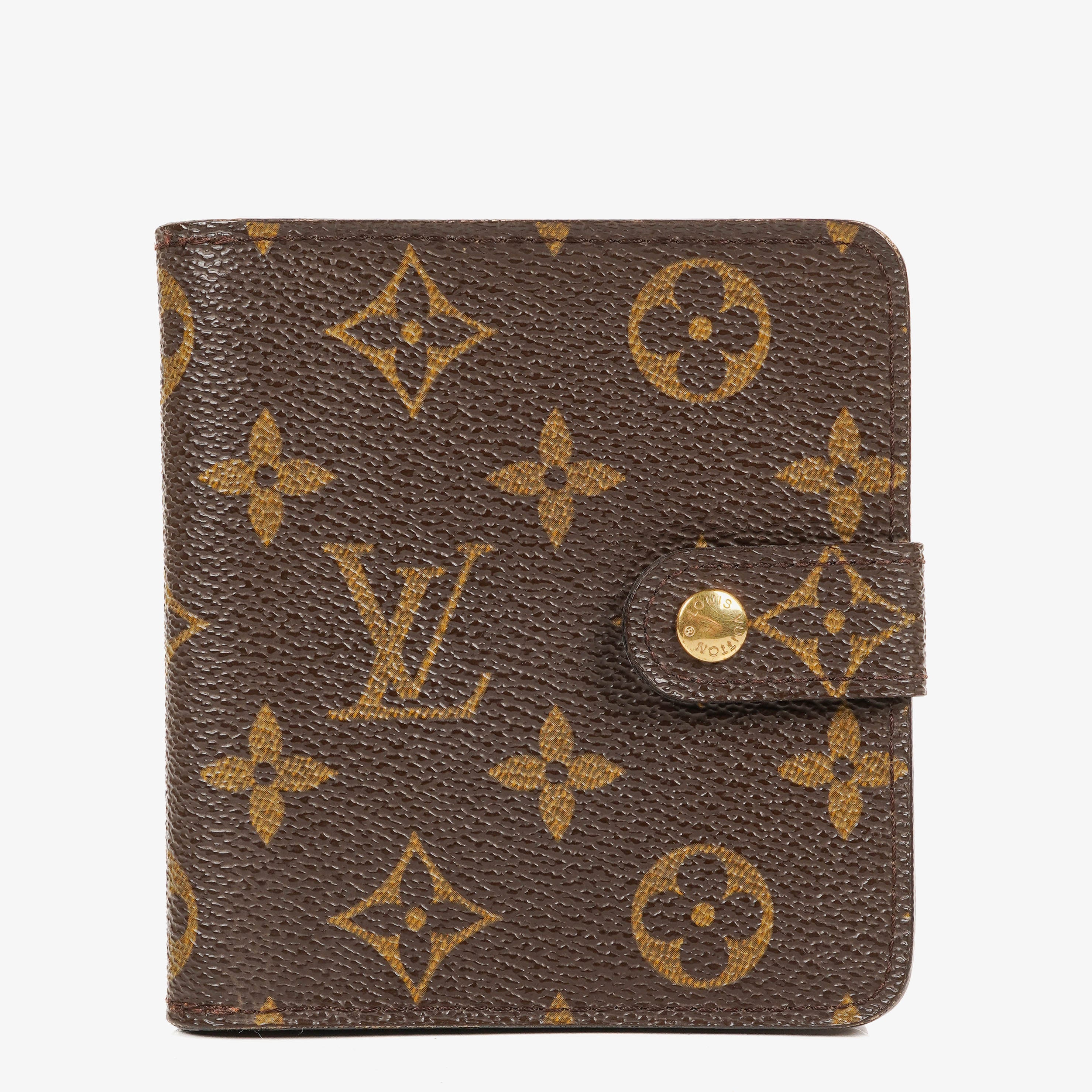 Louis Vuitton Monogram Canvas Compact Zip Wallet 