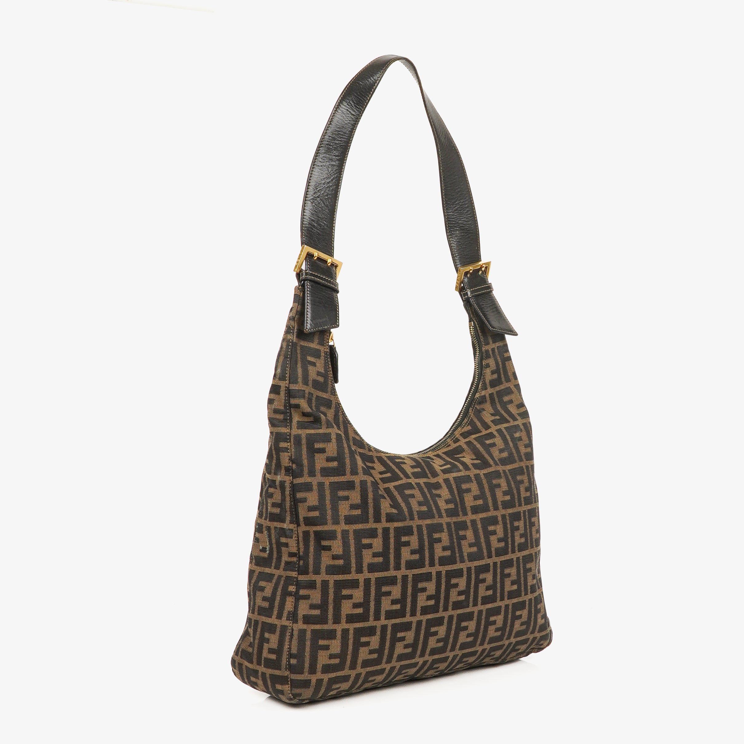 Fendi Zucca Hobo Shoulder Bag