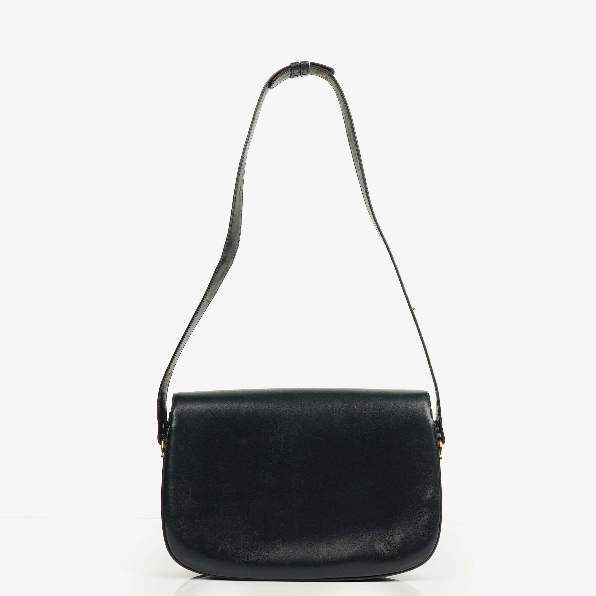 Gucci Navy Horsebit 1955 Shoulder Bag