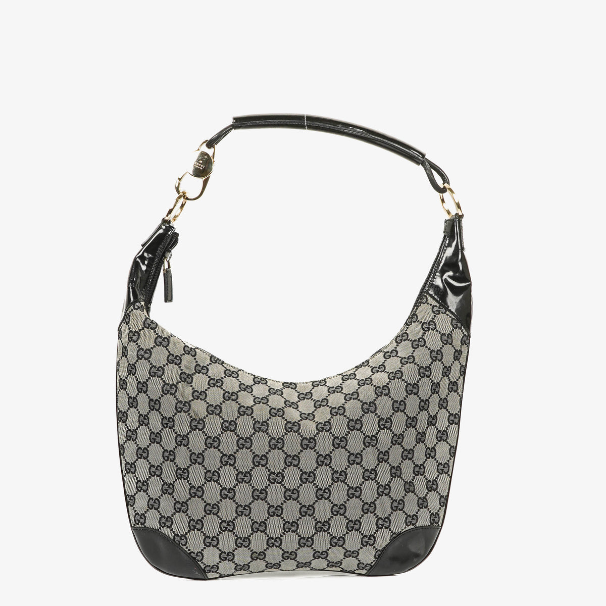 Gucci GG Canvas Handle Ring Hobo Bag
