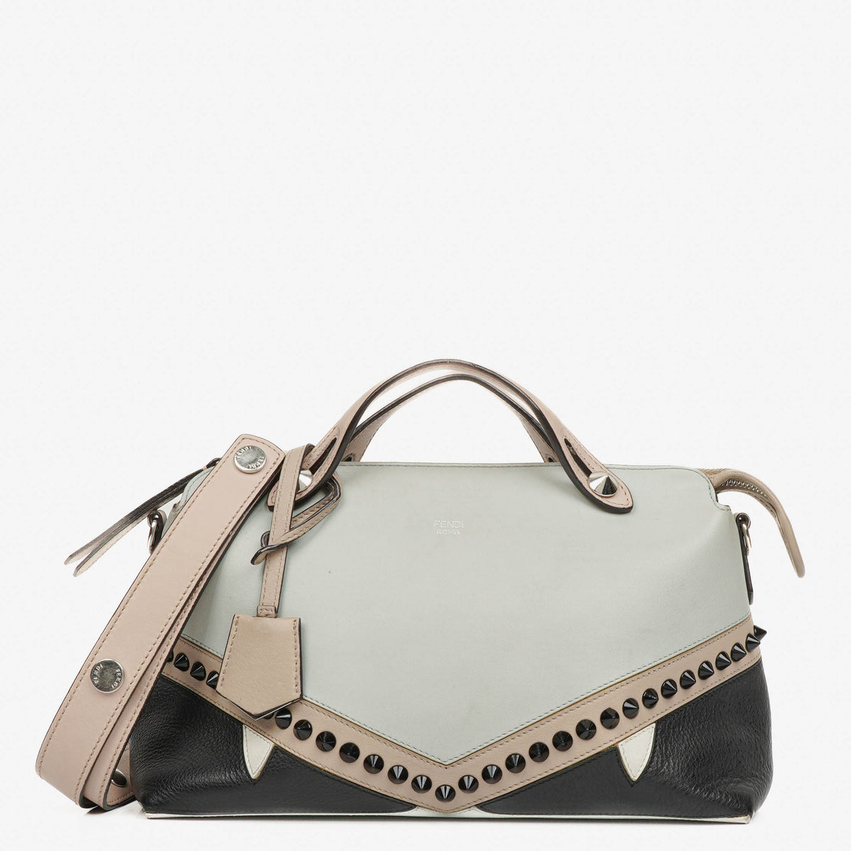 Fendi Multicolour Pearl Grey/Cloud Leather Monster By The Way Bag