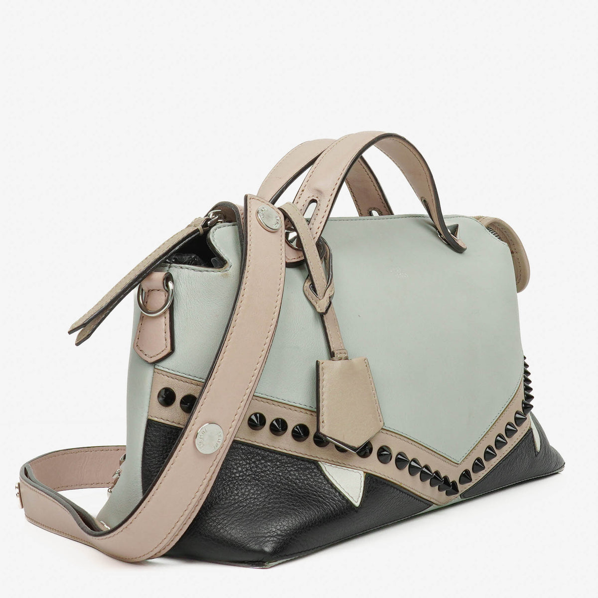 Fendi Multicolour Pearl Grey/Cloud Leather Monster By The Way Bag