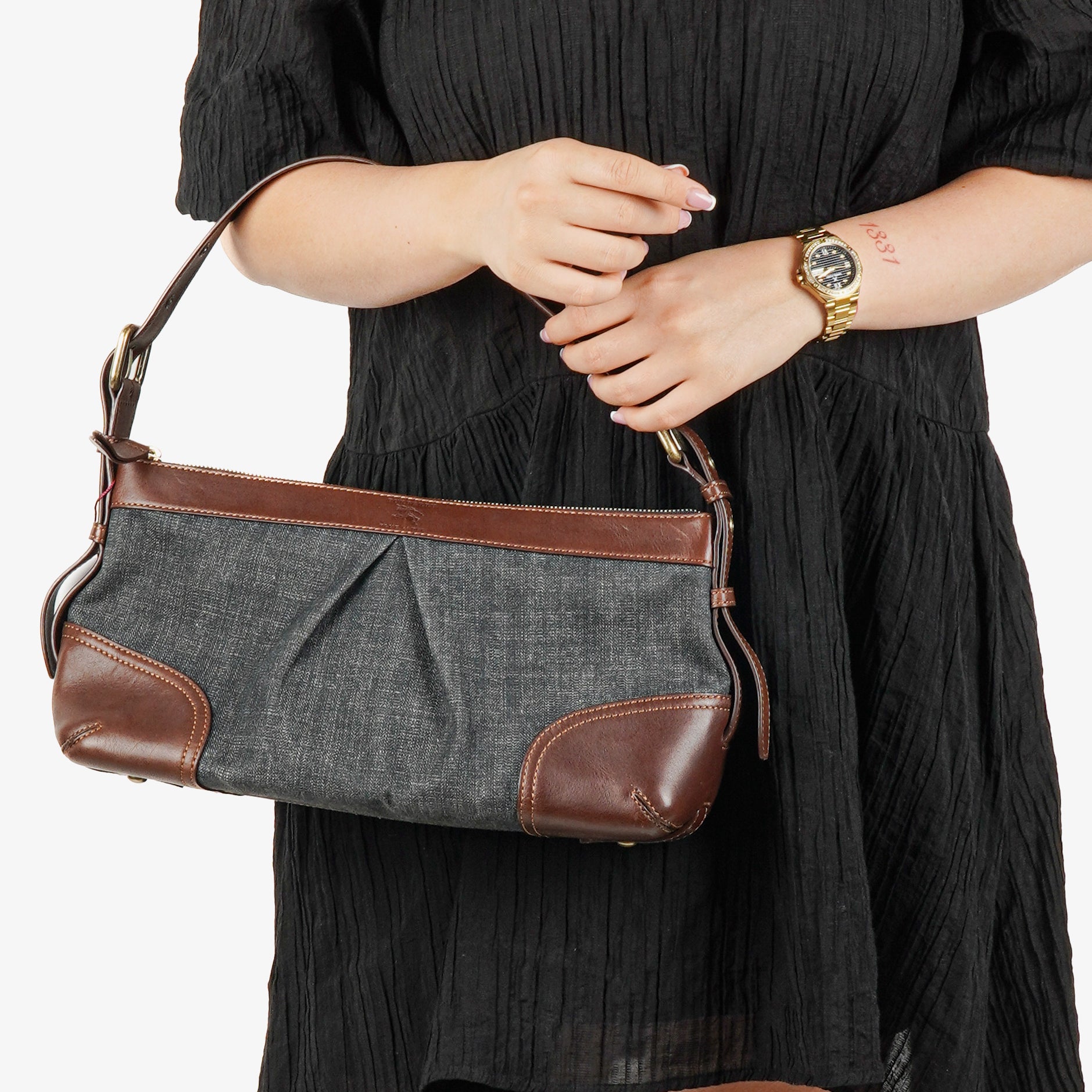 Burberry Blue Label Denim Shoulder Bag