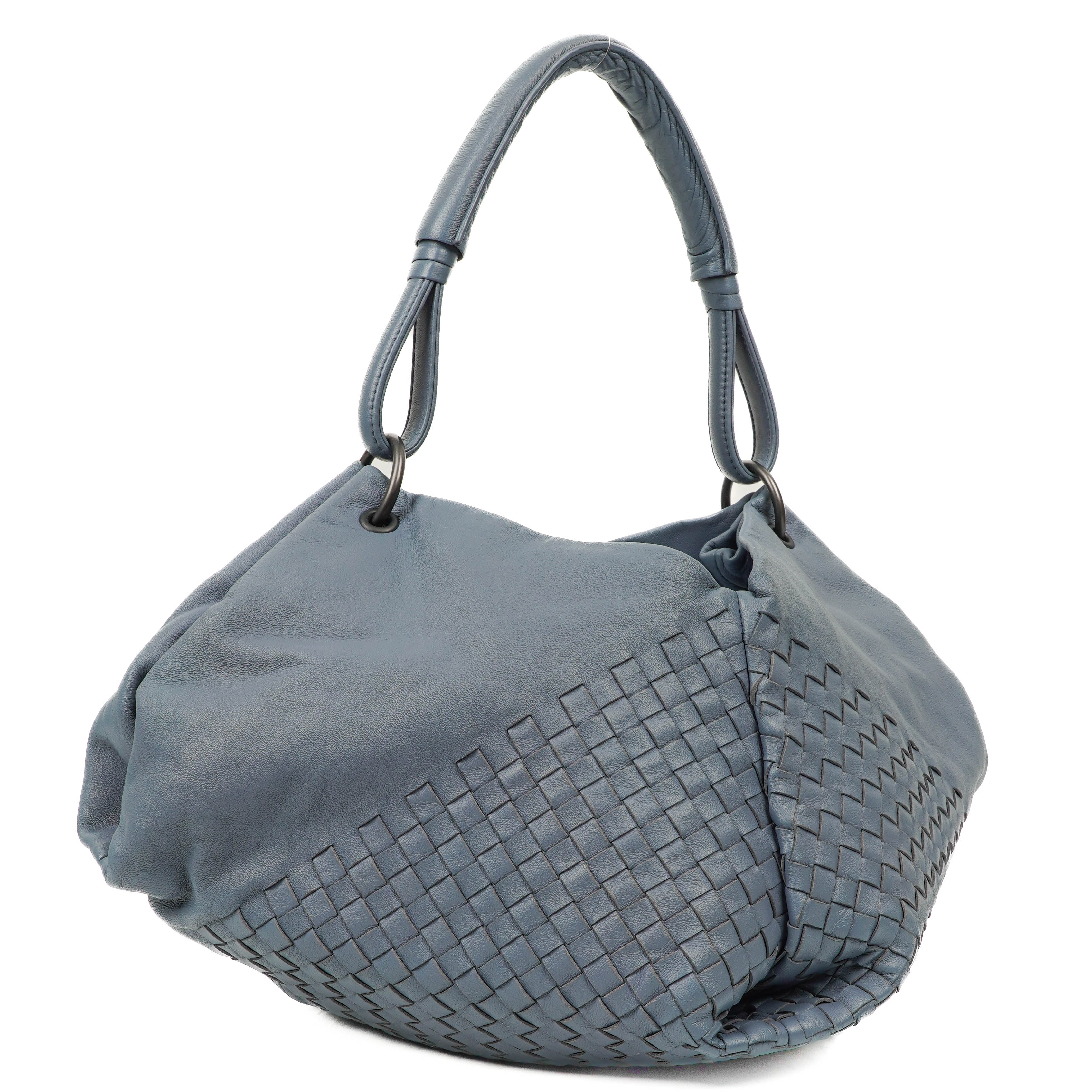 Bottega Veneta Nappa Intrecciato Aquilone Fortune Cookie Hobo Bag