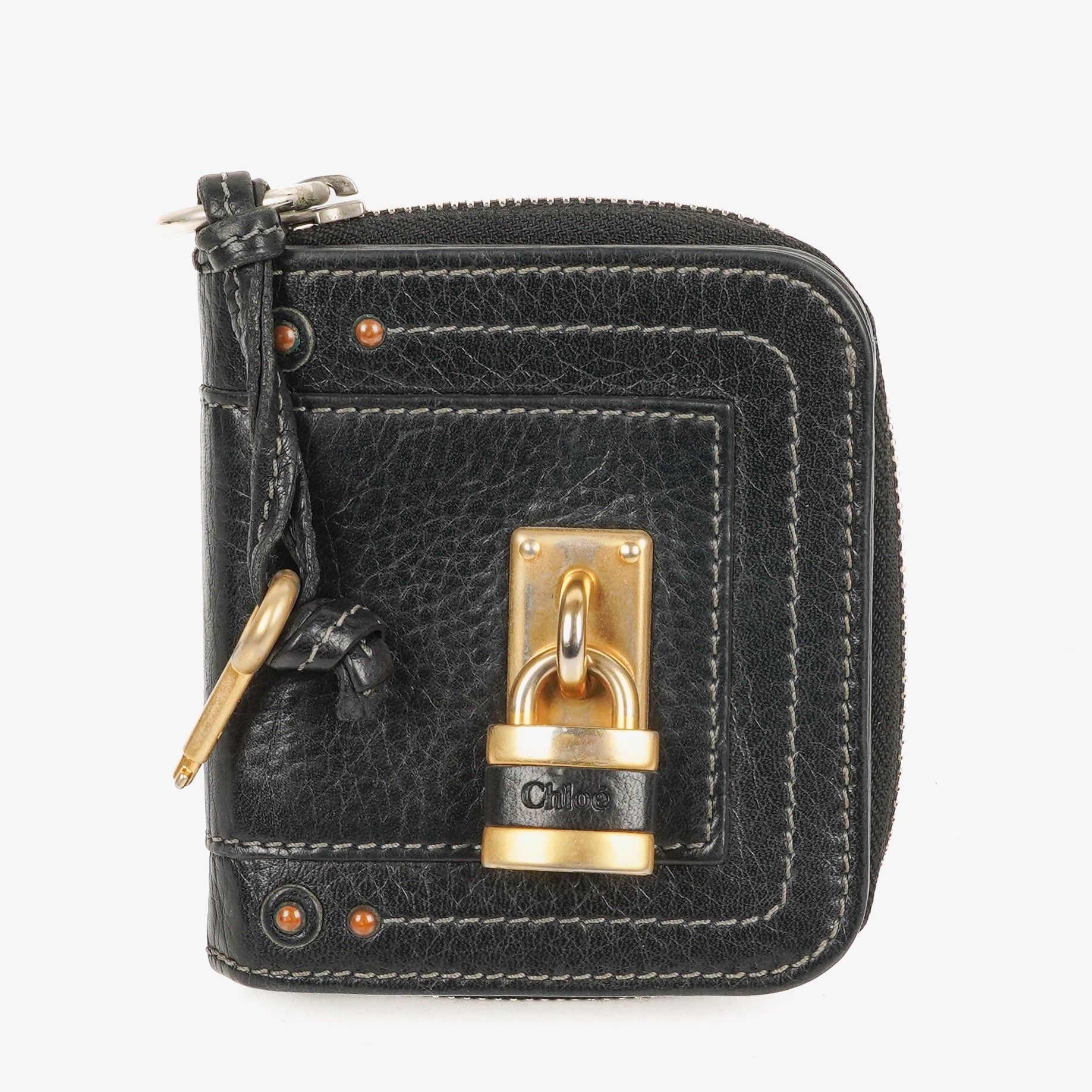 Chloe Paddington Black Compact Wallet
