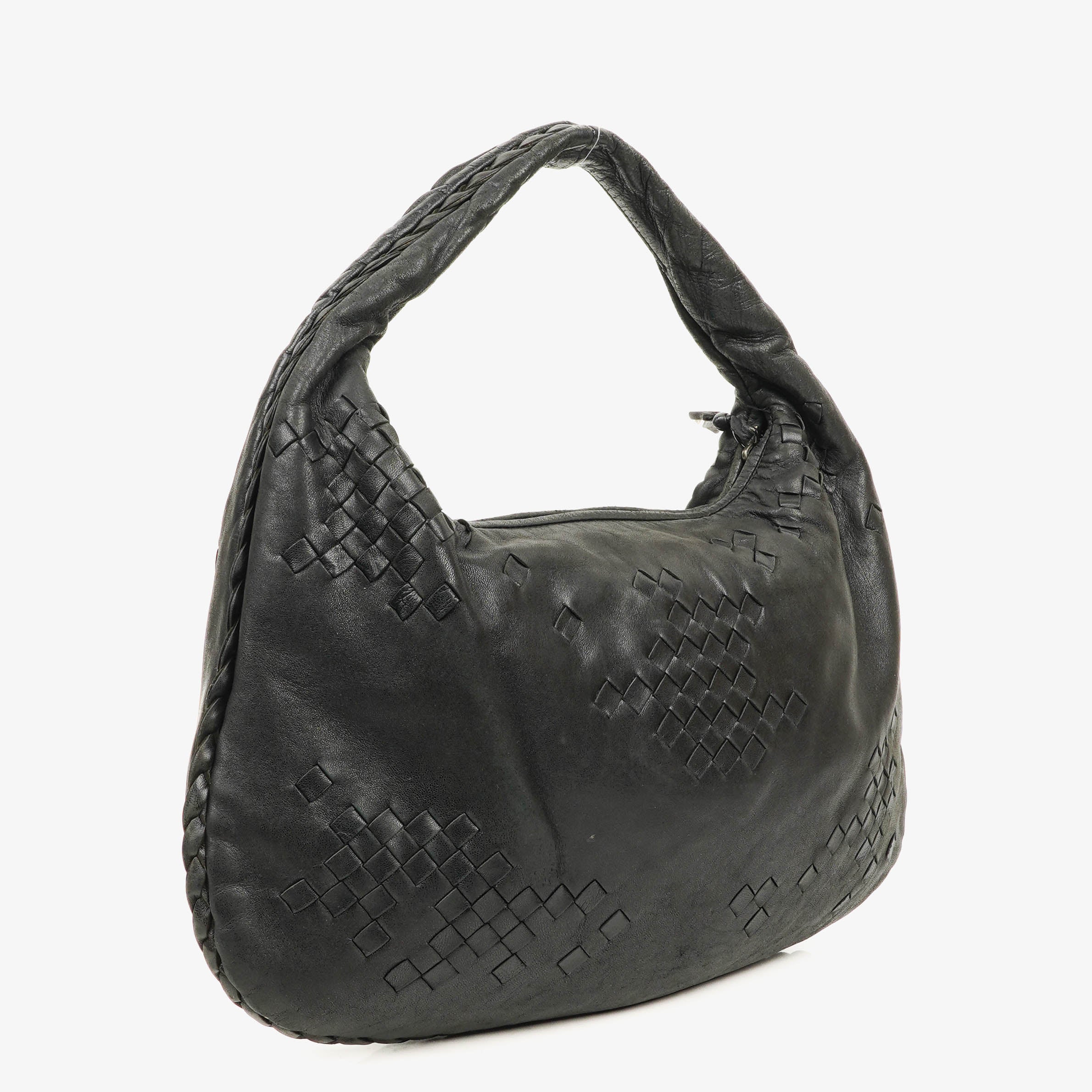 Bottega Veneta Medium Black Nappa Studded Hobo Bag