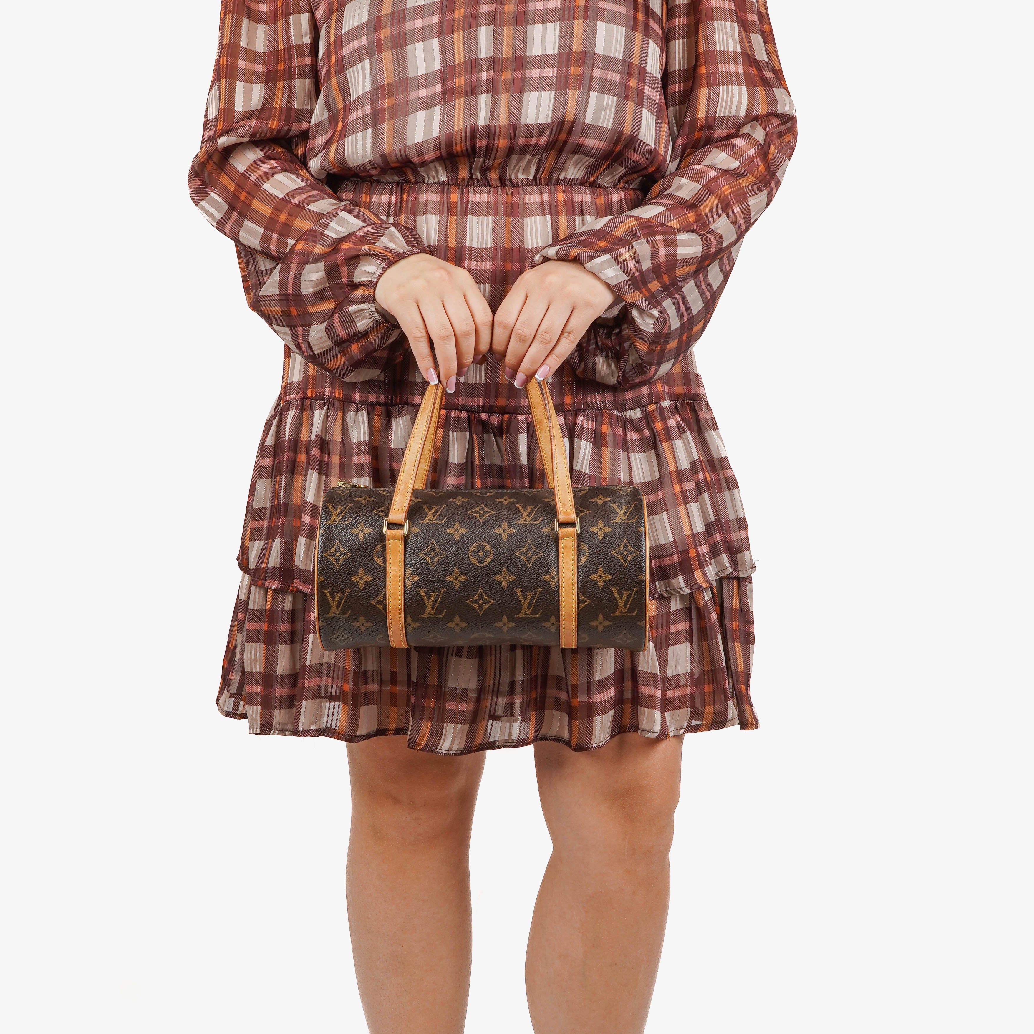 Louis Vuitton Papillon 25 Vintage Monogram Canvas Handbag