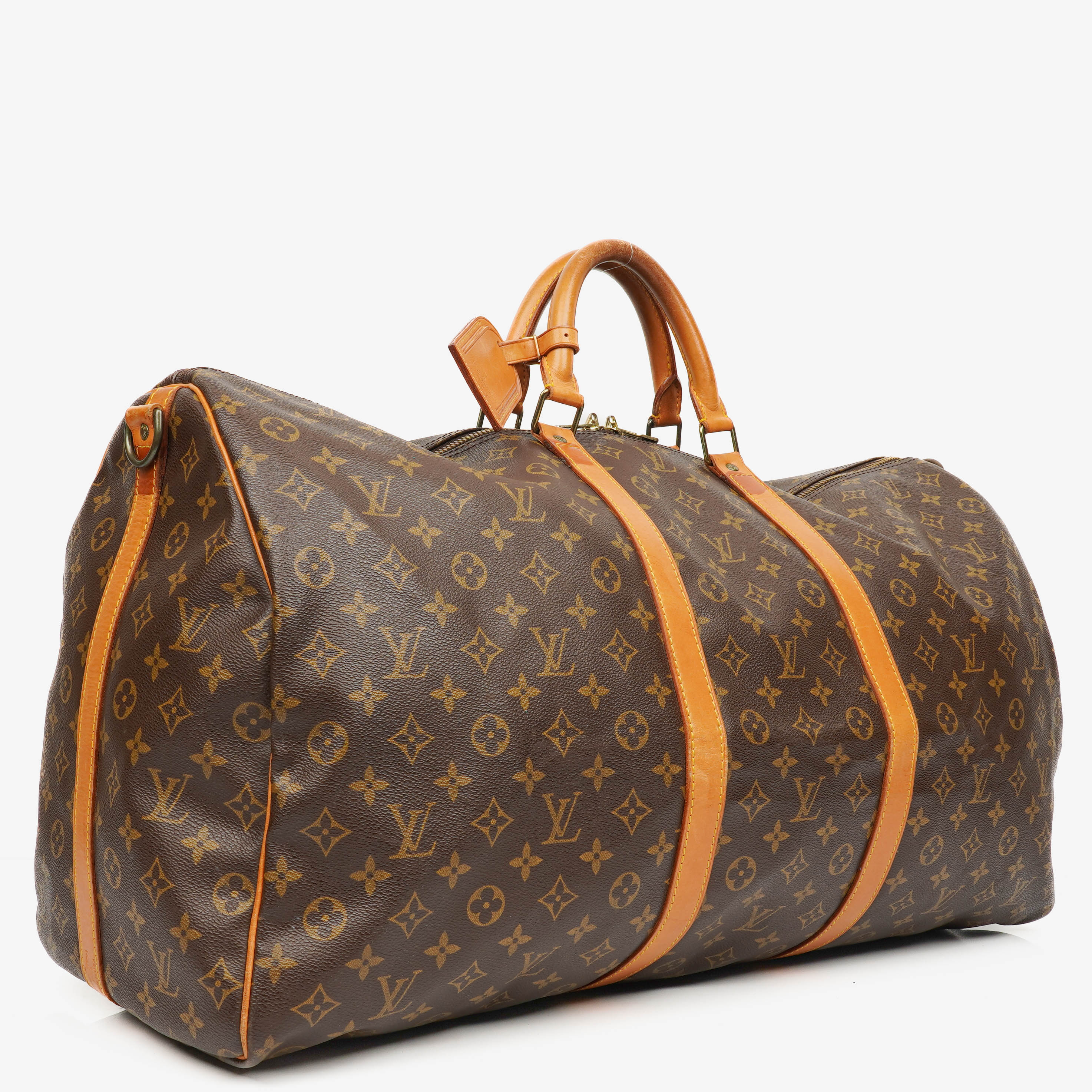Louis Vuitton Keepall 60 Bandoulière Monogram Canvas Travel Bag