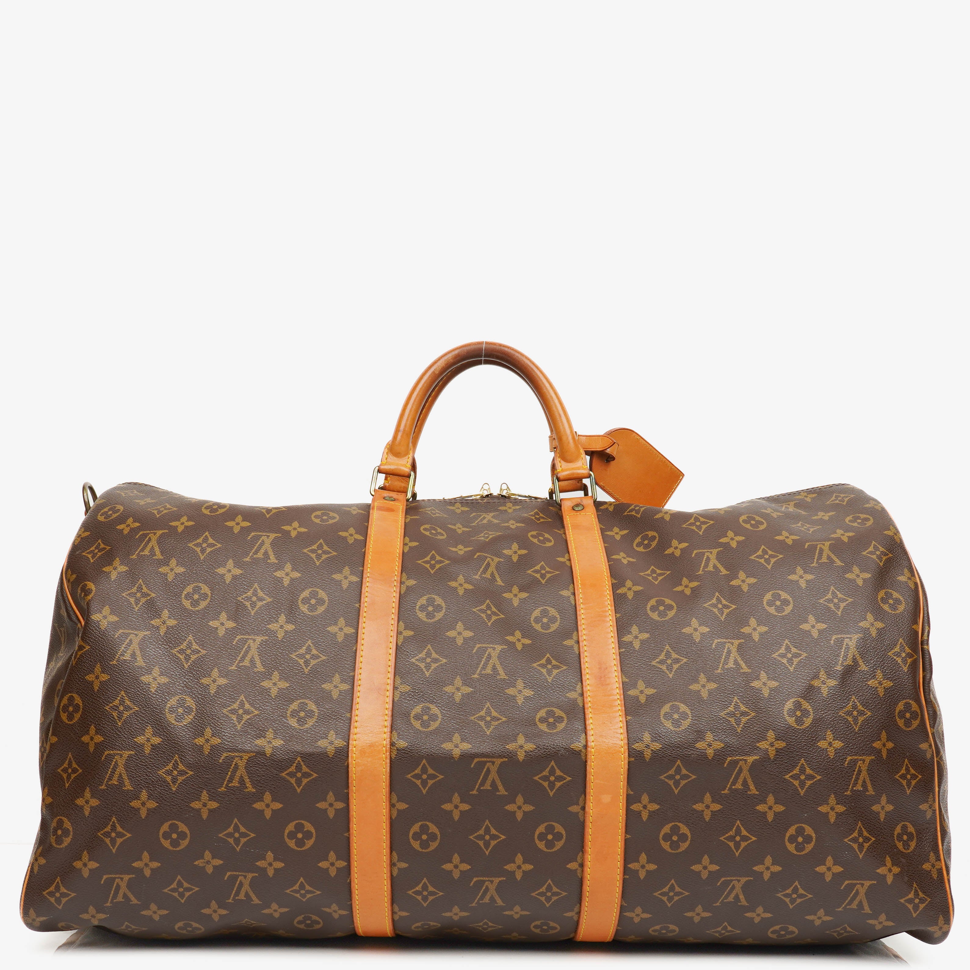 Louis Vuitton Keepall 60 Bandoulière Monogram Canvas Travel Bag