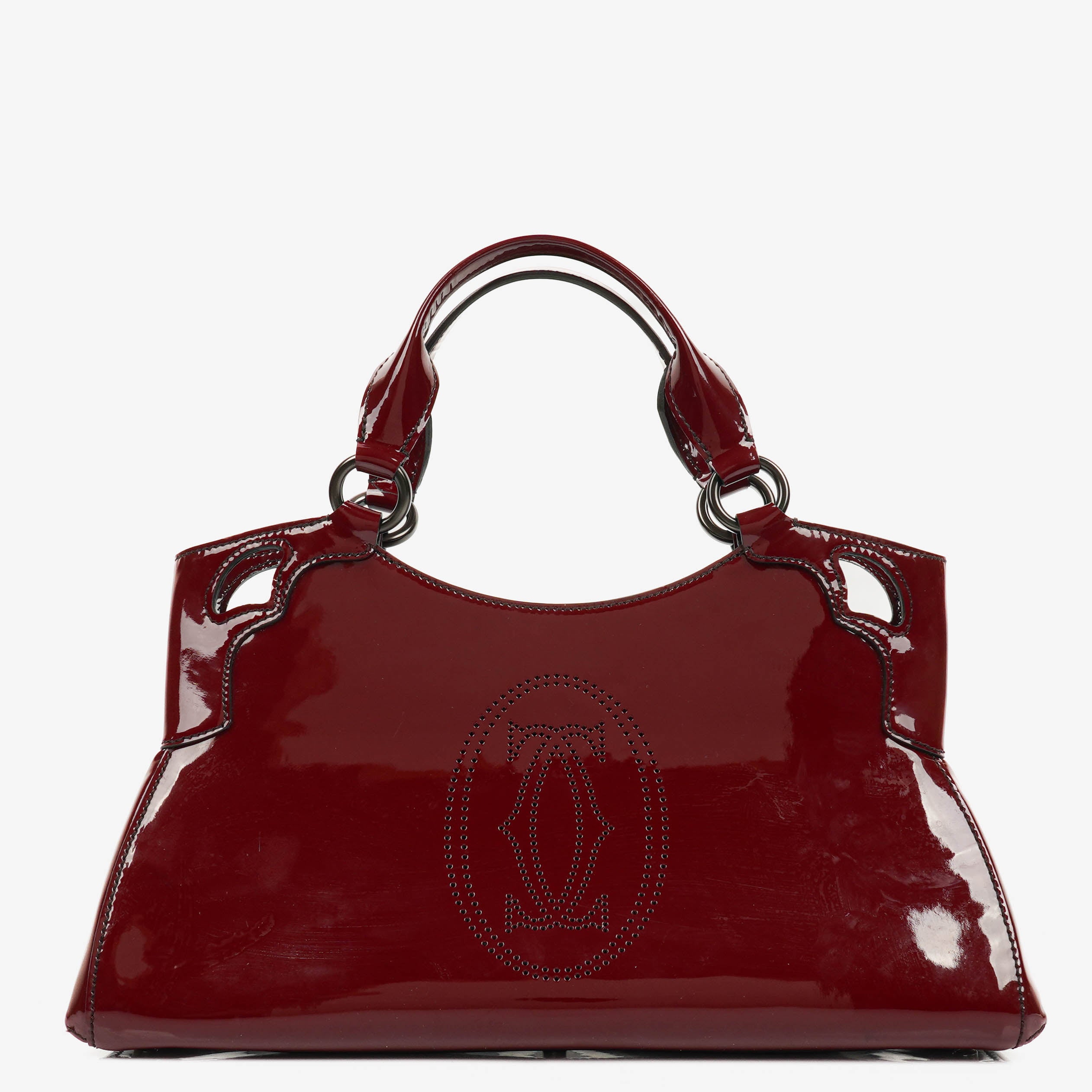 Cartier Small Marcello de Cartier Patent Leather Handle Bag