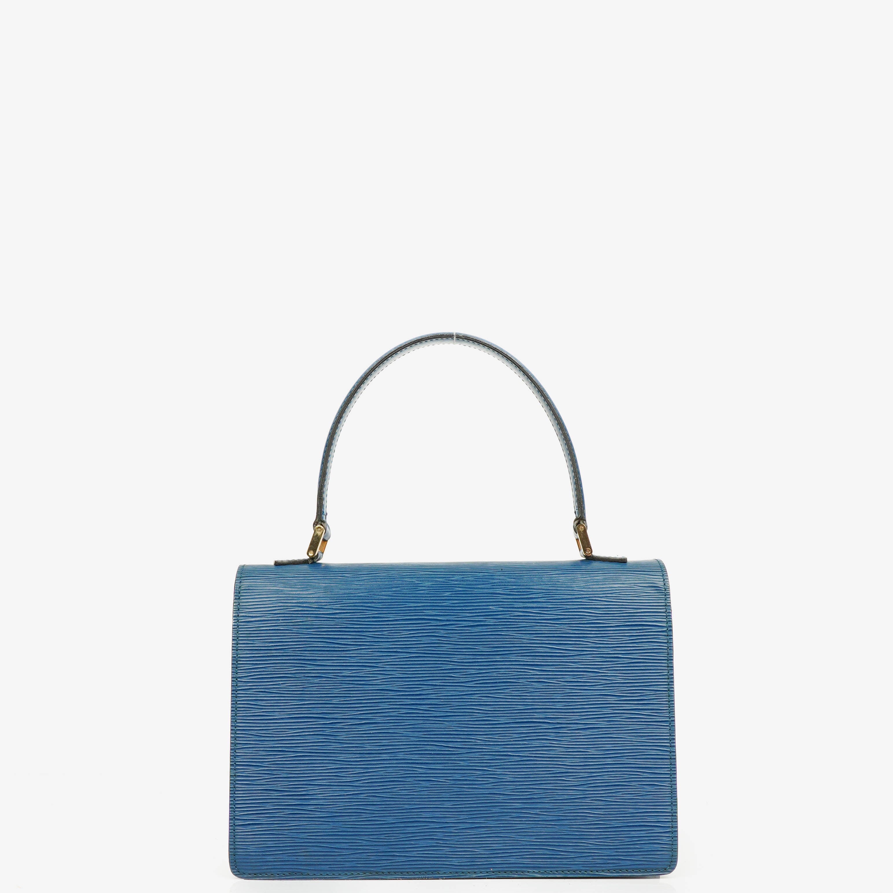 Louis Vuitton Concorde Blaue EPI Leder Tasche