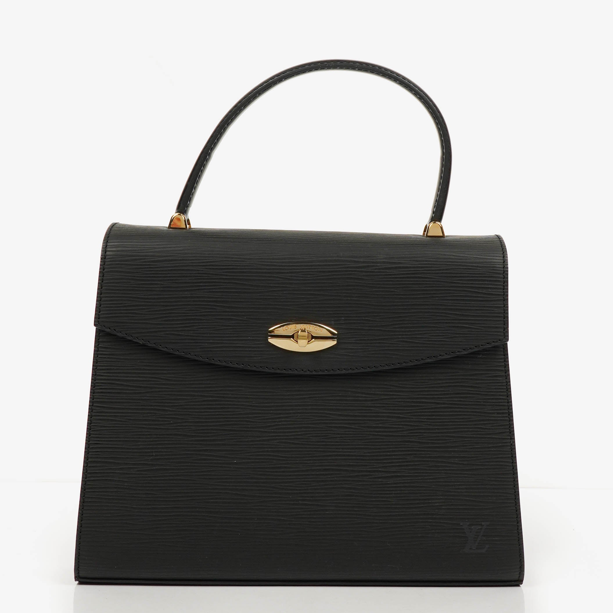Louis Vuitton Black EPI Leather Malesherbes Handbag