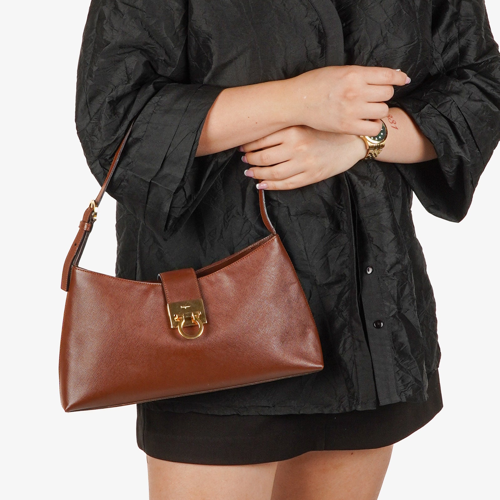 Salvatore Ferragamo Trifolio Shoulder Bag