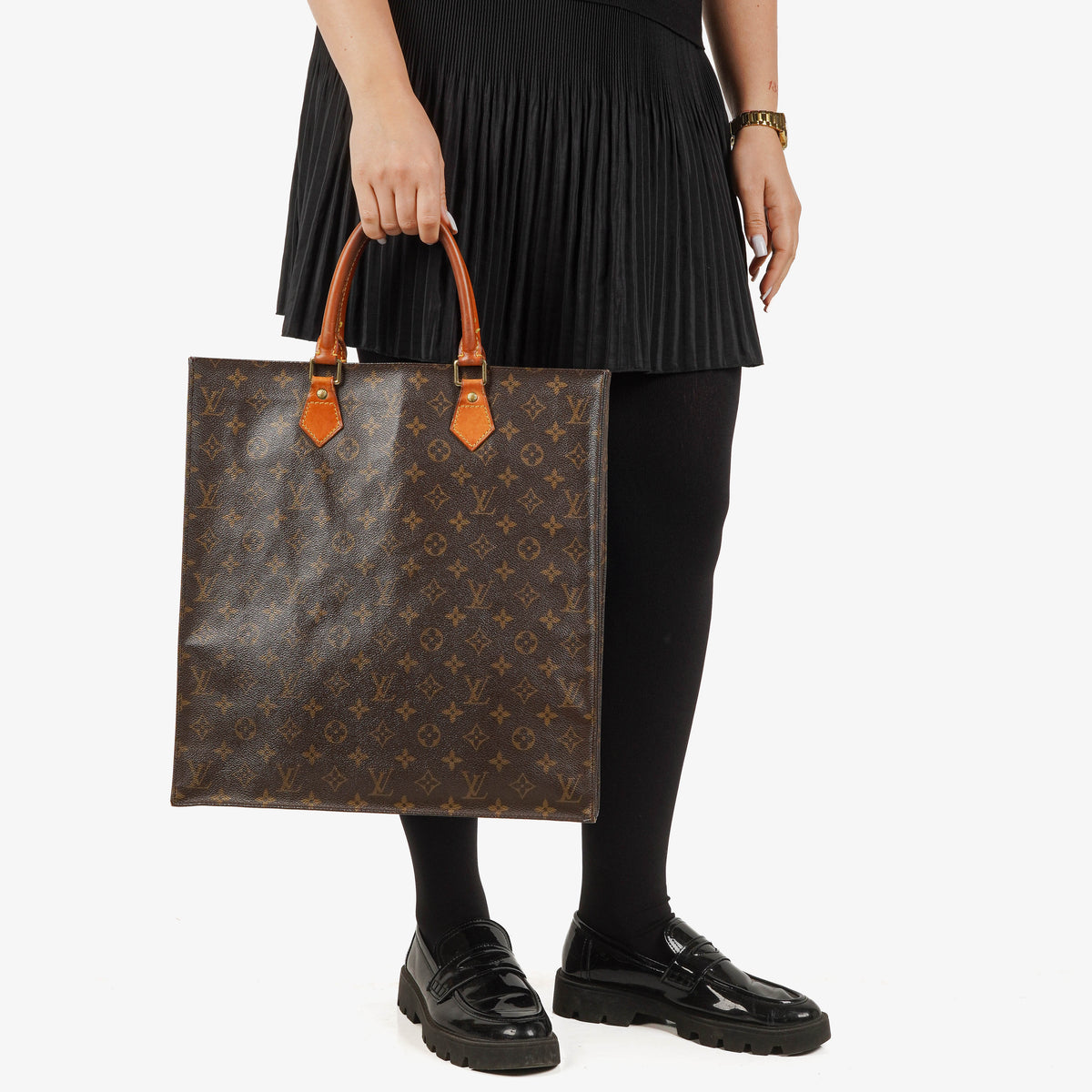 Louis Vuitton Sac Plat Monogram Canvas Bag