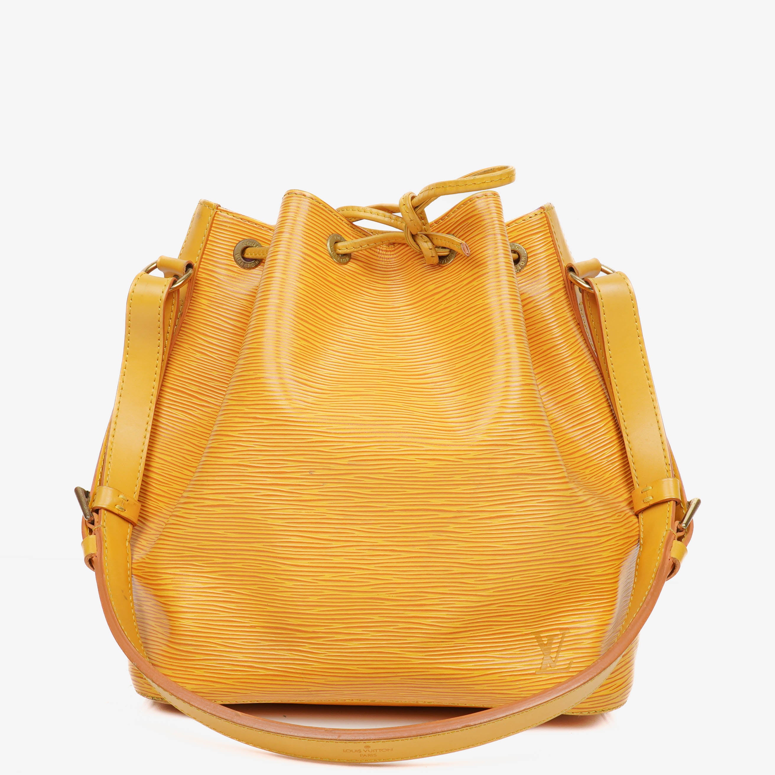 Louis Vuitton Petit Noe Yellow EPI Leather Shoulder Bag