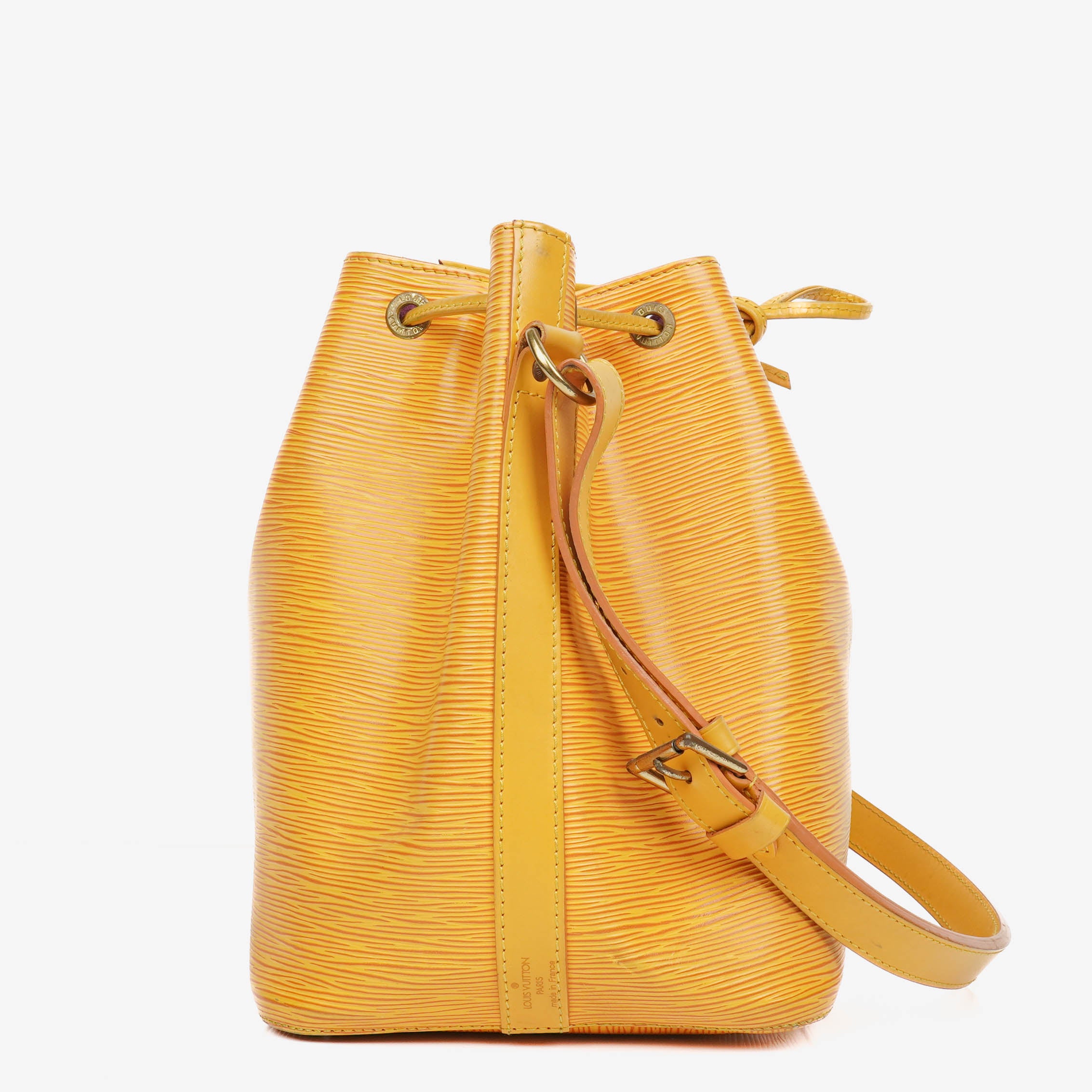 Louis Vuitton Petit Noe Yellow EPI Leather Shoulder Bag