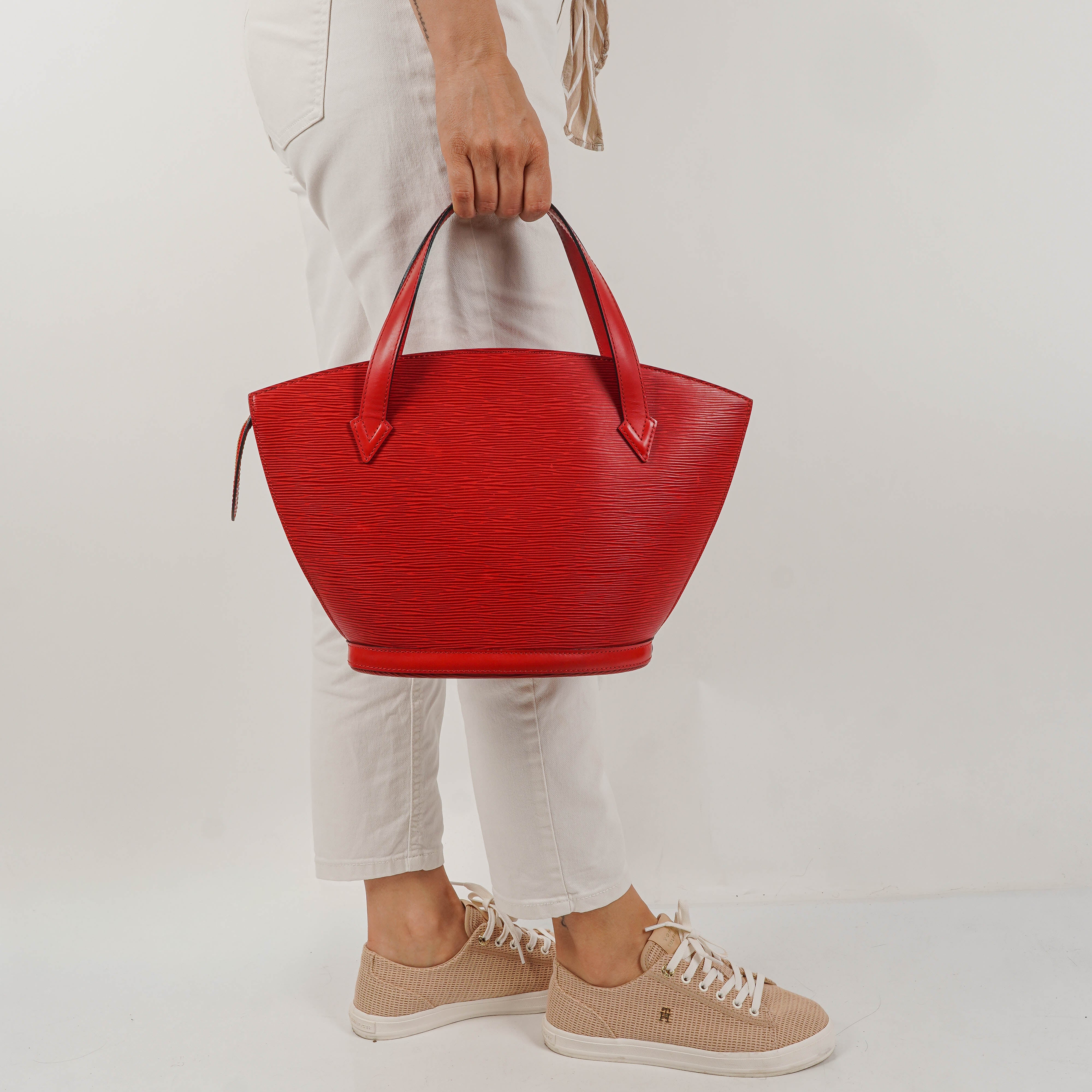 Louis Vuitton Saint Jacques PM Red EPI Castillan