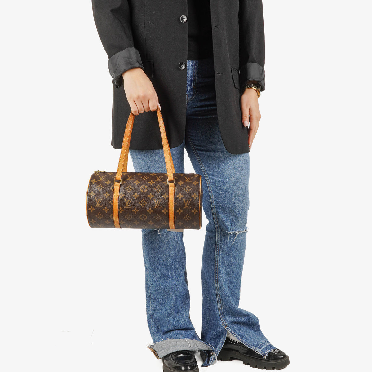 Louis Vuitton Papillon 30 Vintage Monogram Canvas Handbag