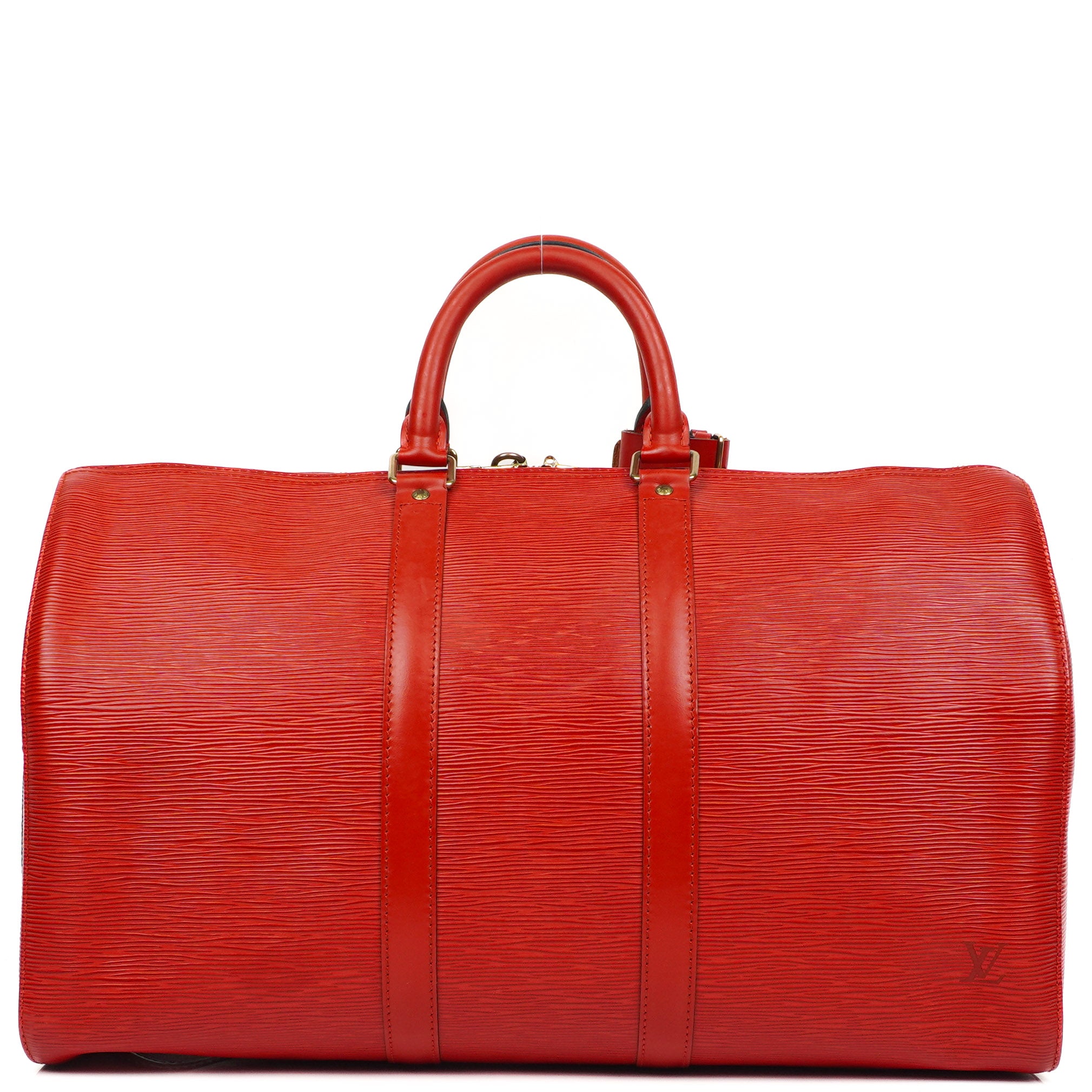 Louis Vuitton Keepall 45 Red EPI Leather Travel Bag, 1995