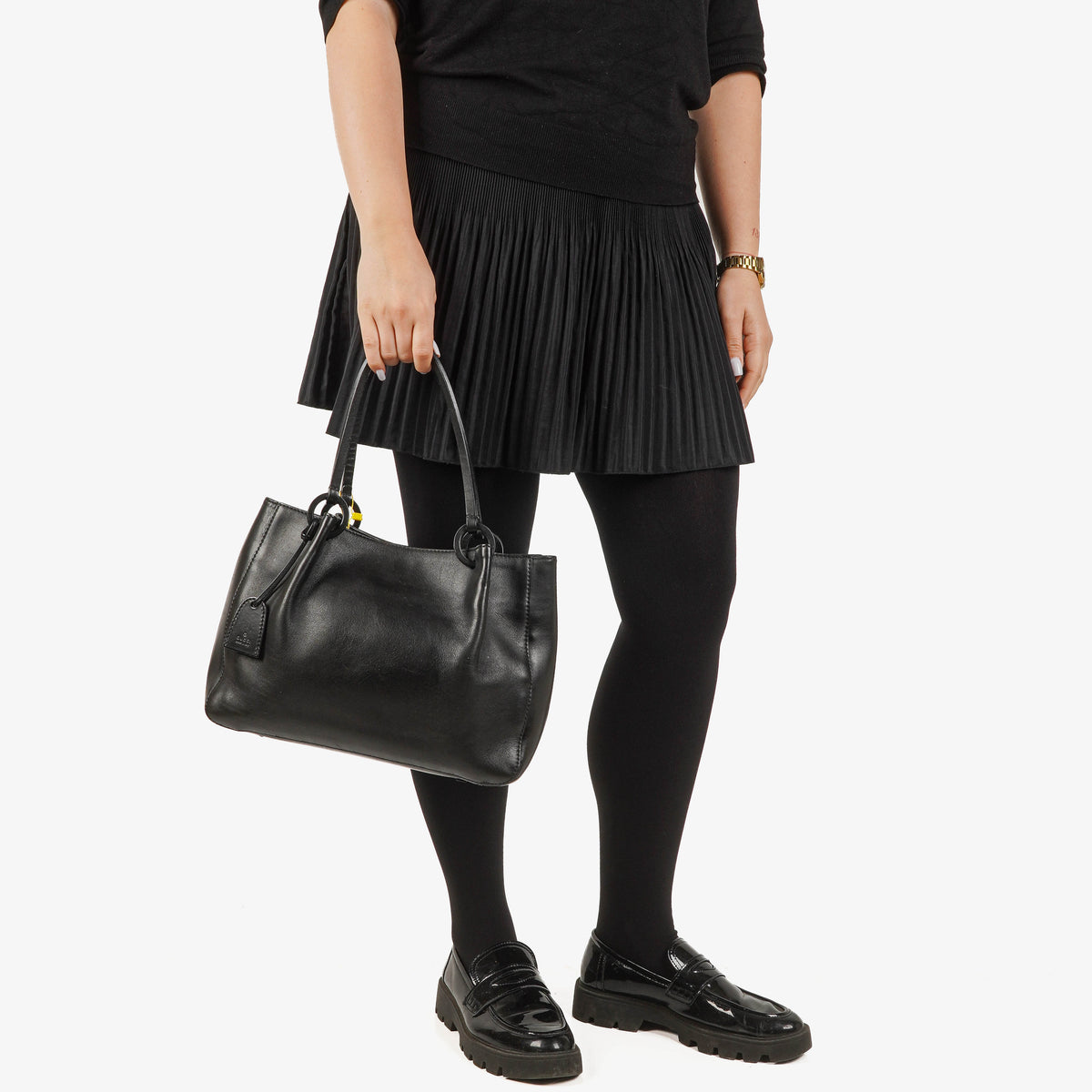 Gucci Black Leather Shoulder Bag
