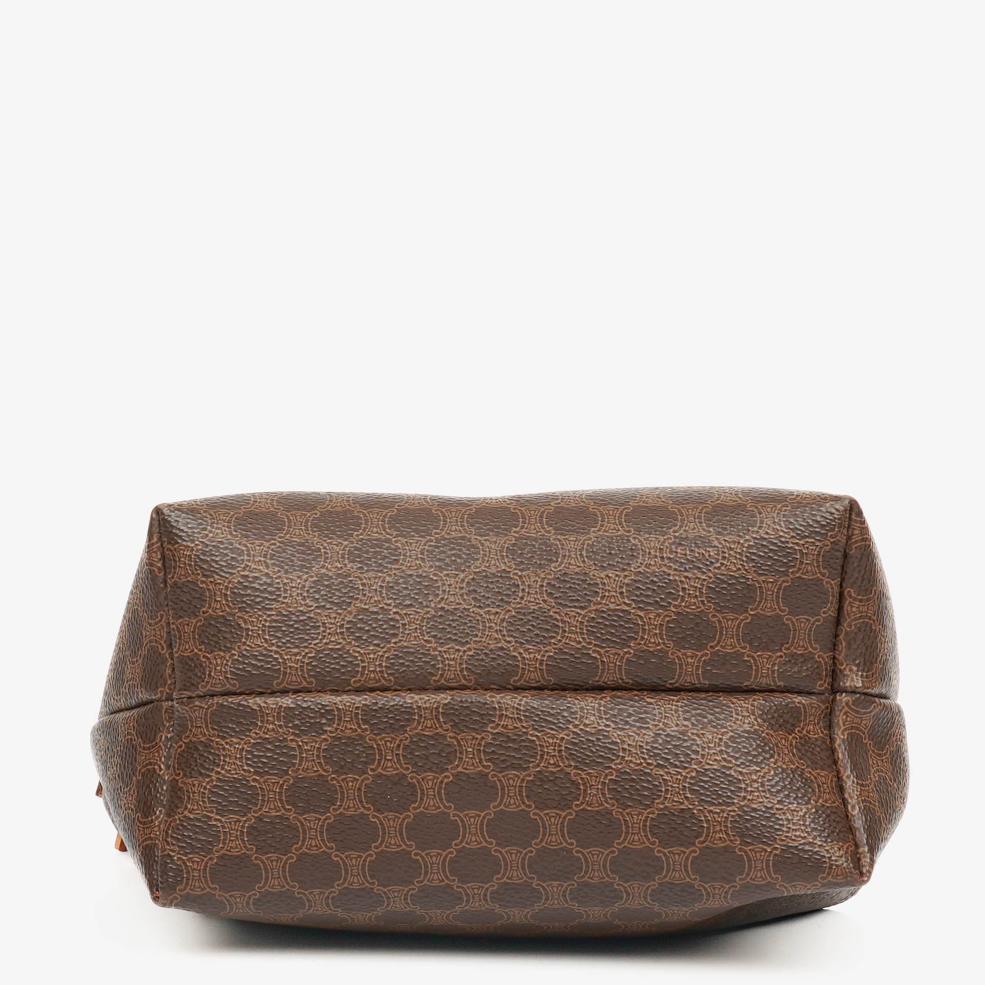 Celine Brown Macadam Coated Canvas Vanity Pouch