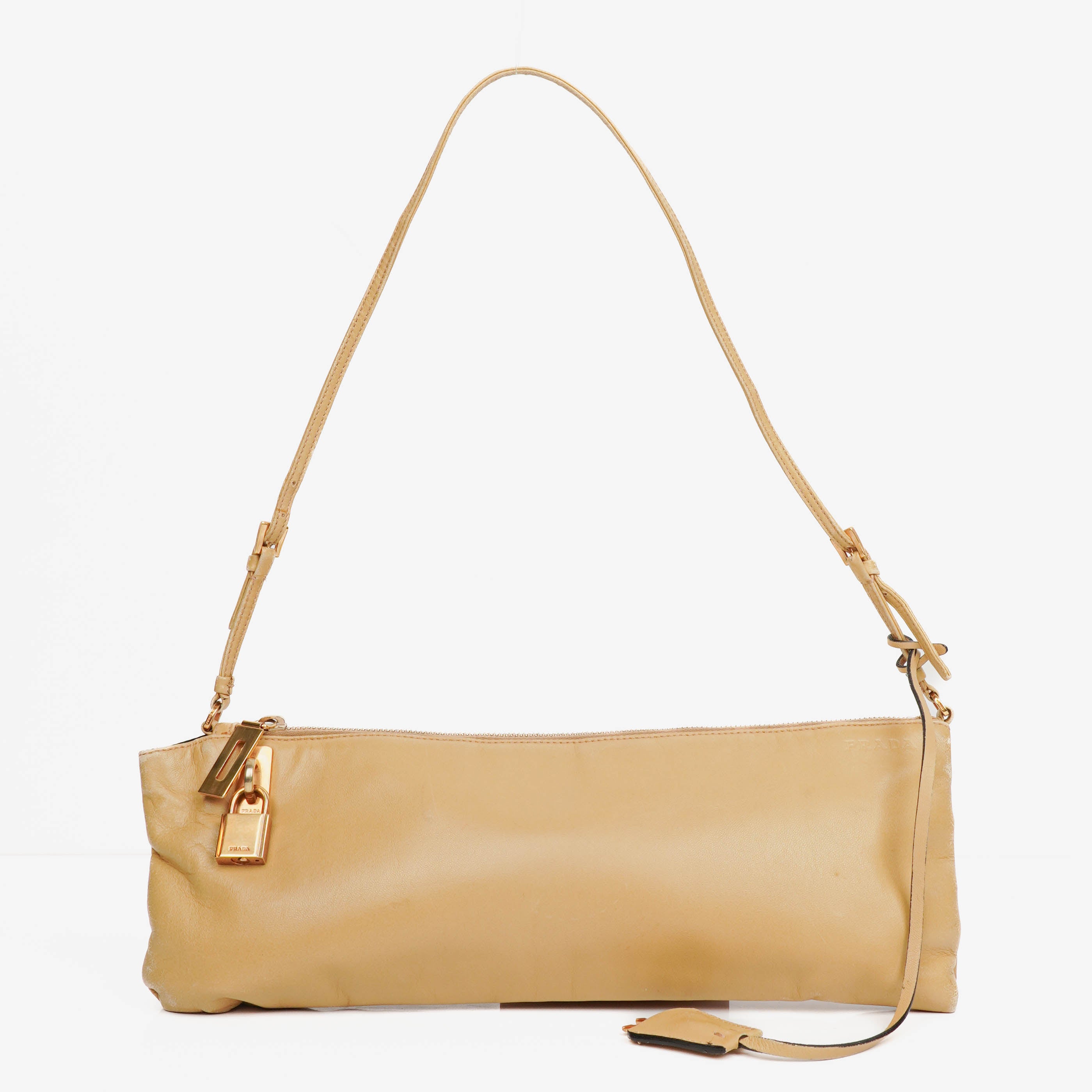 Prada Beige Nappa Chic Leather Bag