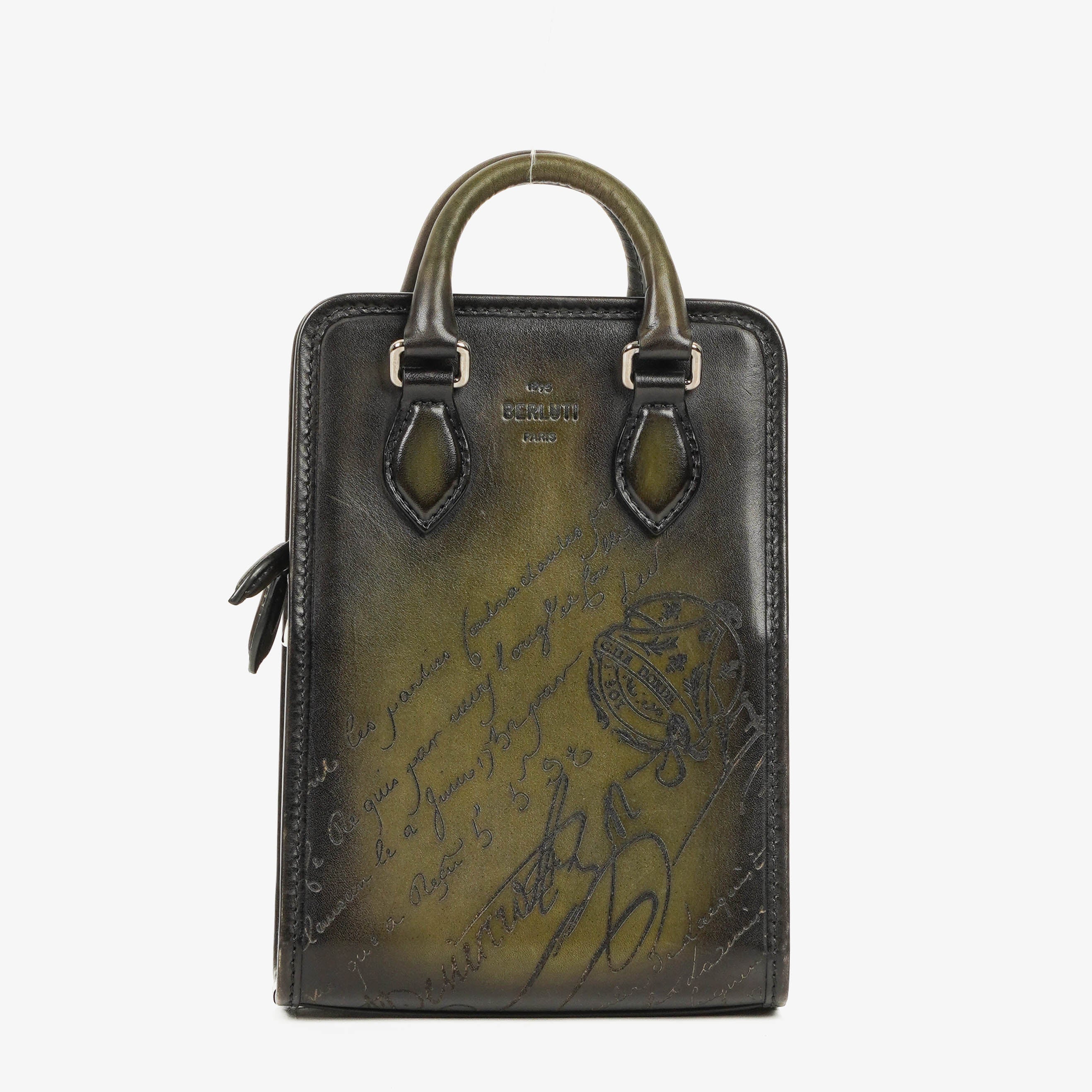 Berluti Premier Jour Gulliver Messenger Venezia Calf Leather Bag